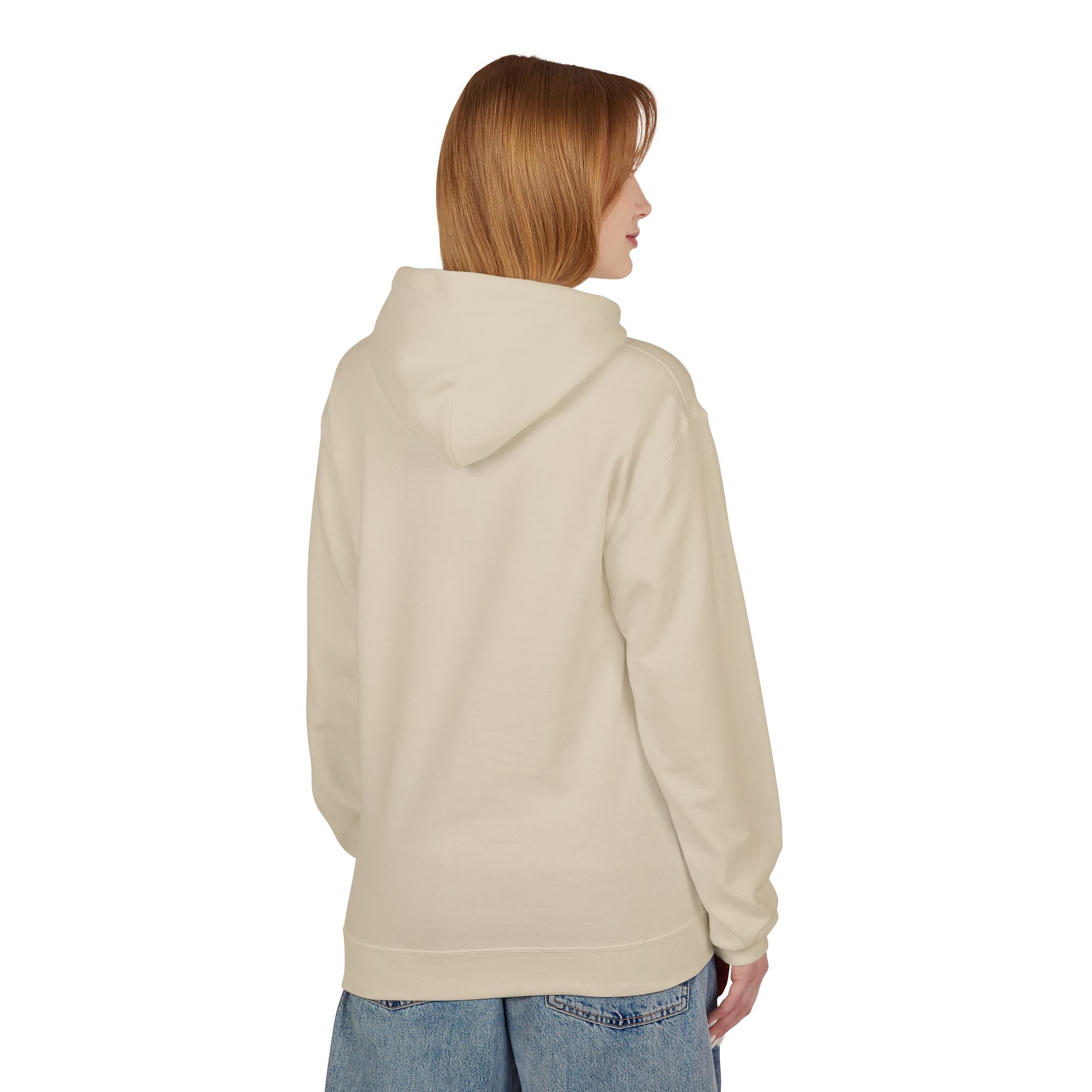 'Mom Life Hustle' Retro Hoodie | Delicate Line Illustration of a Mother & Baby