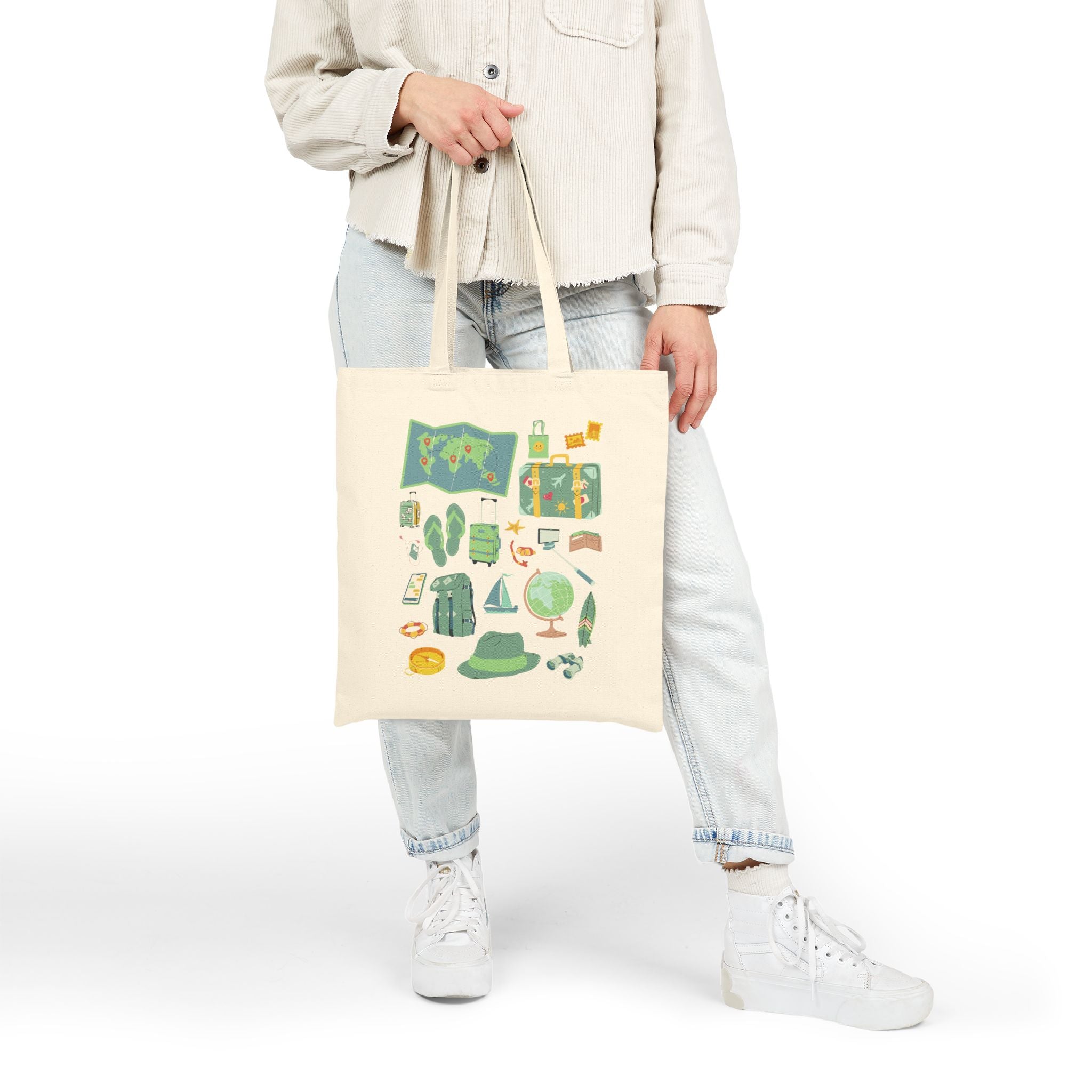 Tote Bag | Beach Vacation & Adventure Reusable Canvas Shopper