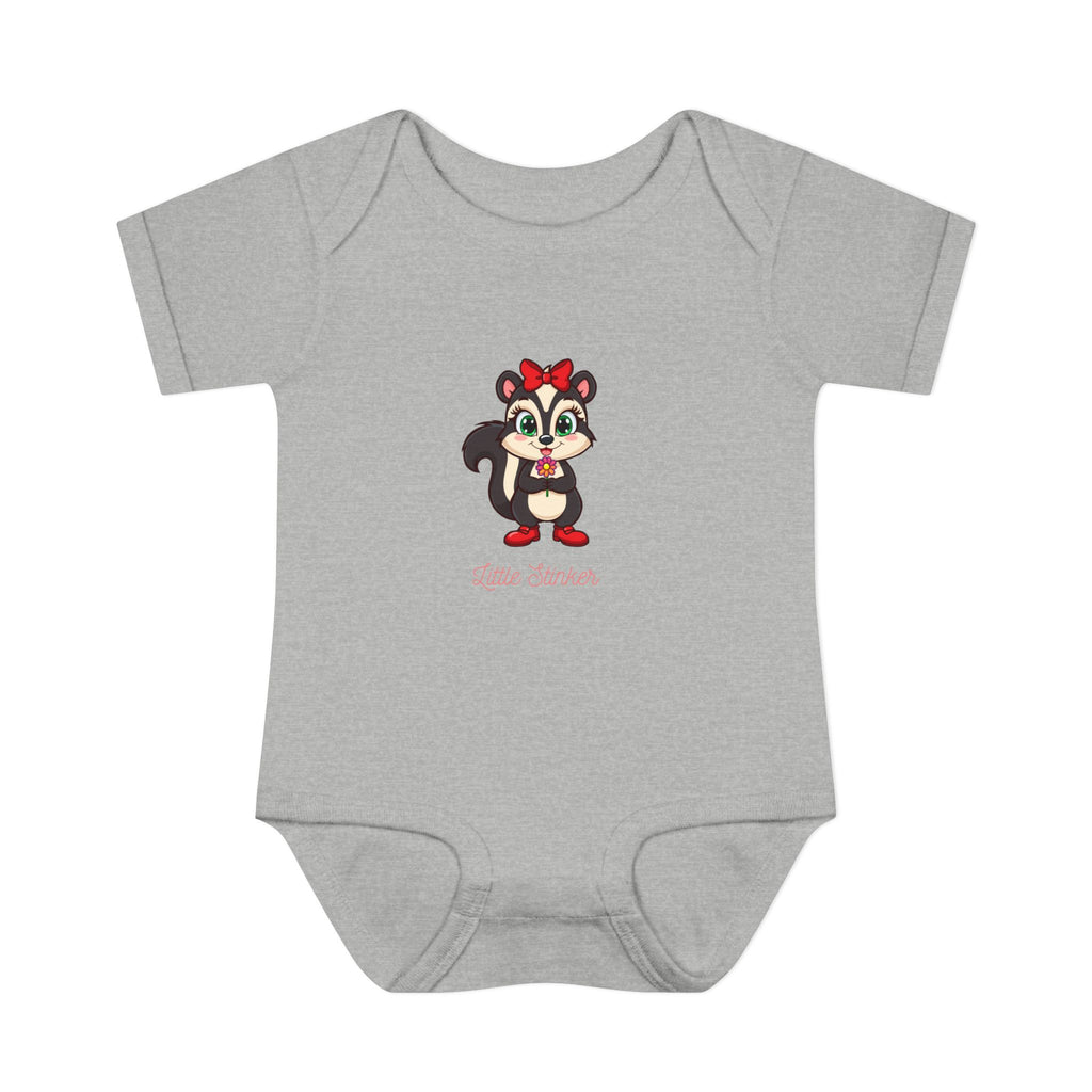 Baby Bodysuit | Cute Skunk Cartoon 'Little Stinker' Graphic Infant Onesie
