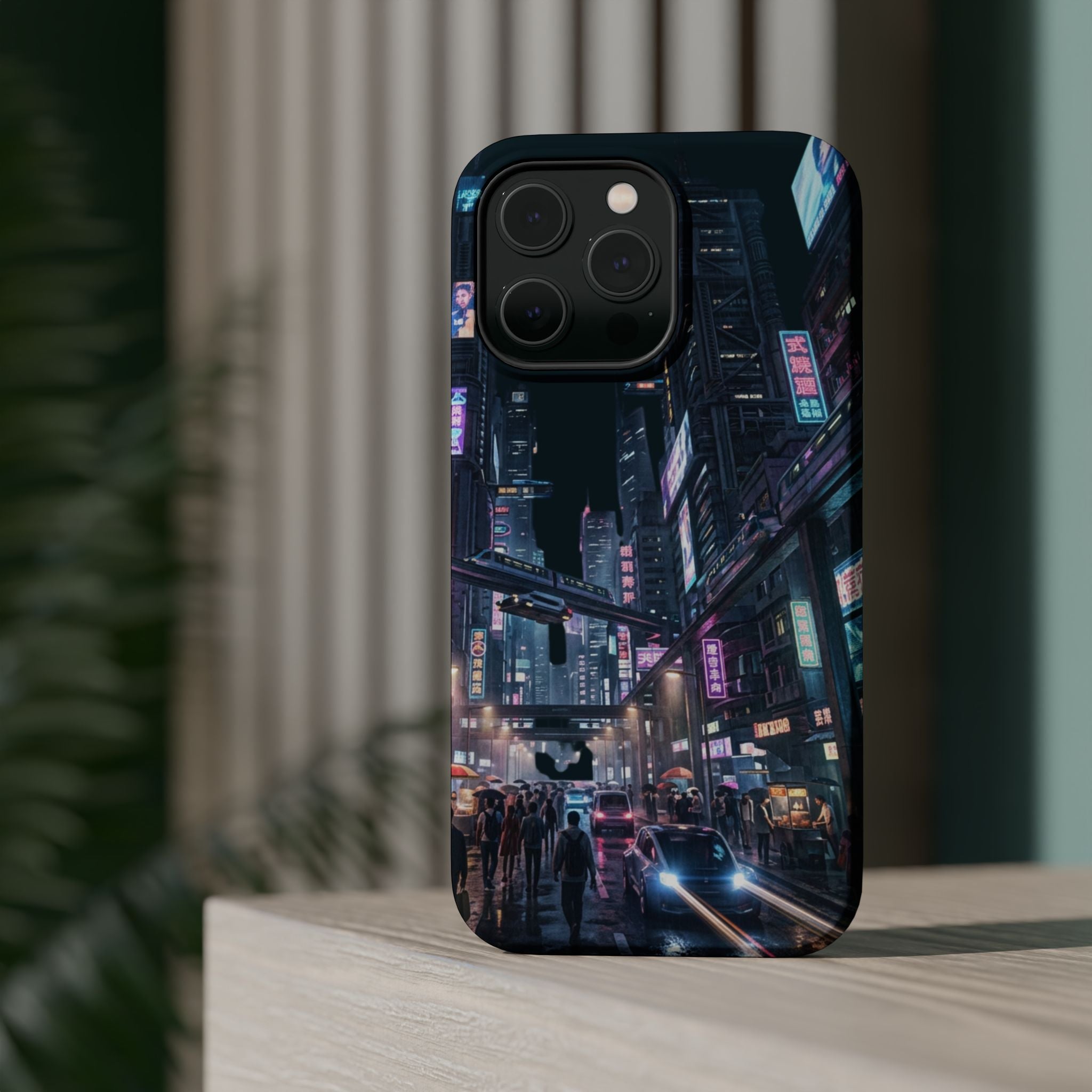 Phone Case | Cyberpunk City Magnetic Impact-Resistant Phone Cover