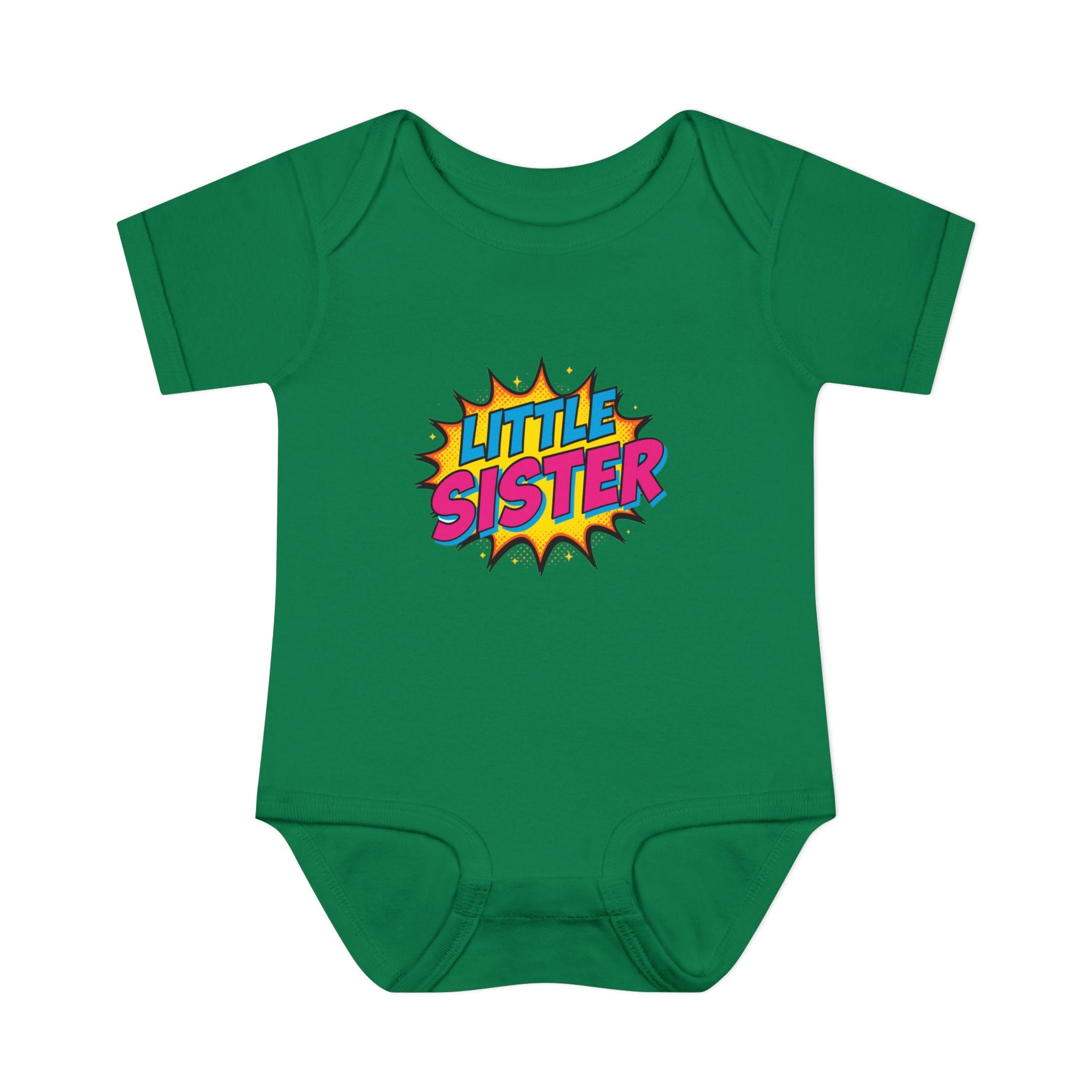 Baby Bodysuit | 'Little Sister' Comic Pop Art Infant Onesie