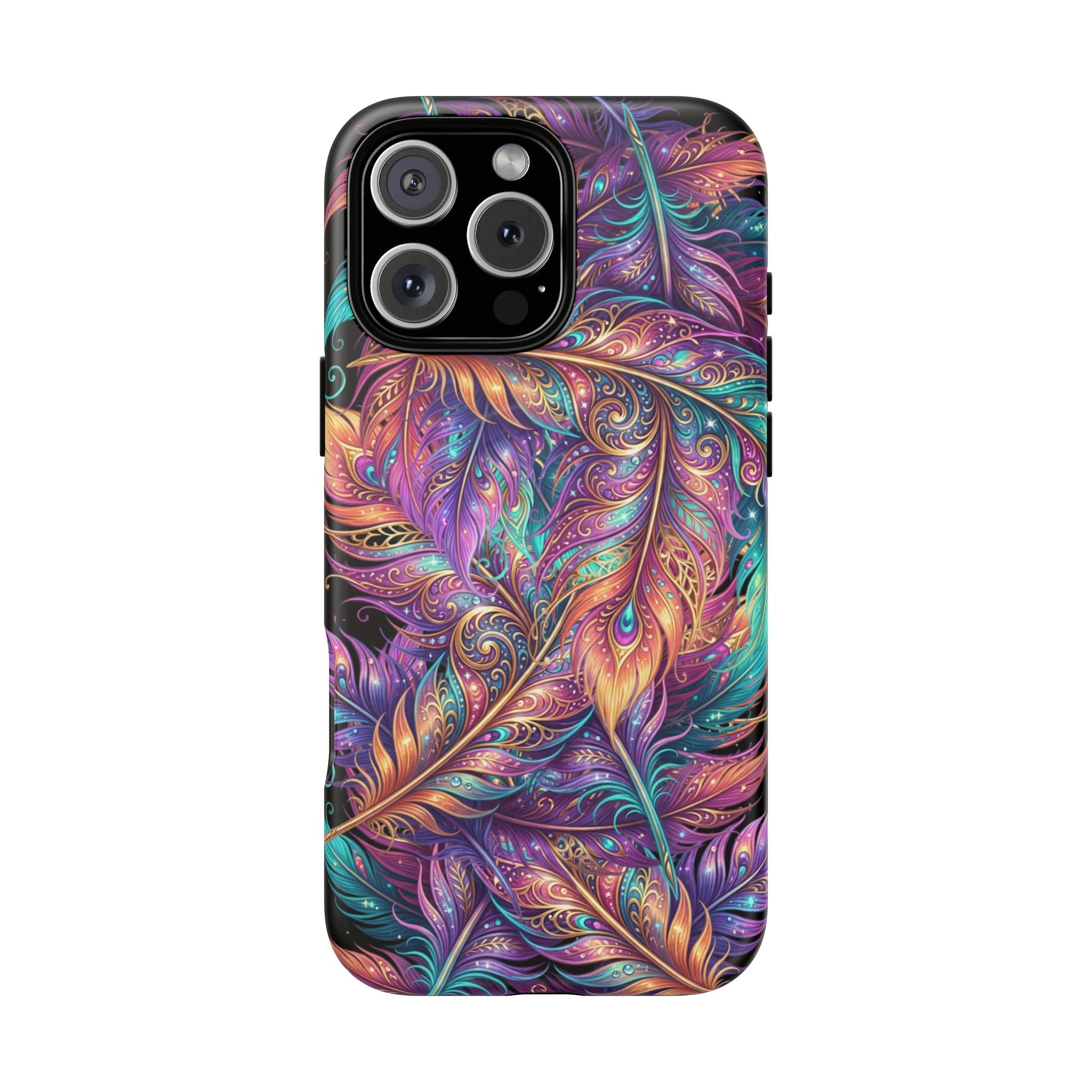 Phone Case | Colorful Feather Art Magnetic Tough Phone Cover
