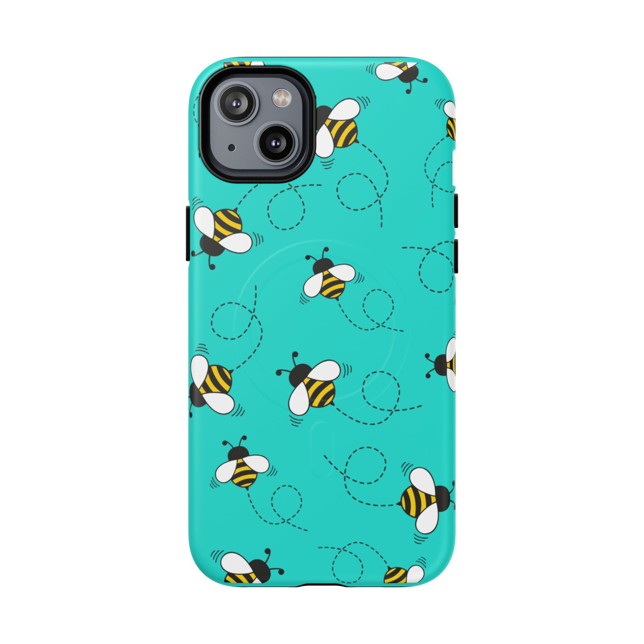 Phone Case | Cute Turquoise Bumblebee Tough Magnetic Phone Case