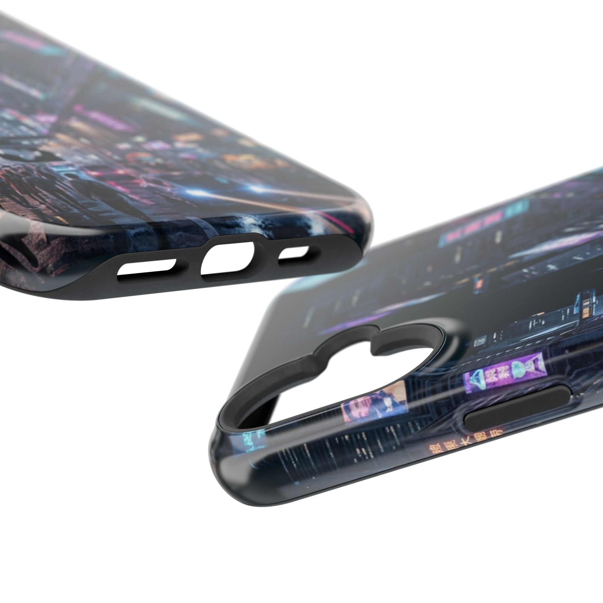 Phone Case | Cyberpunk City Magnetic Impact-Resistant Phone Cover