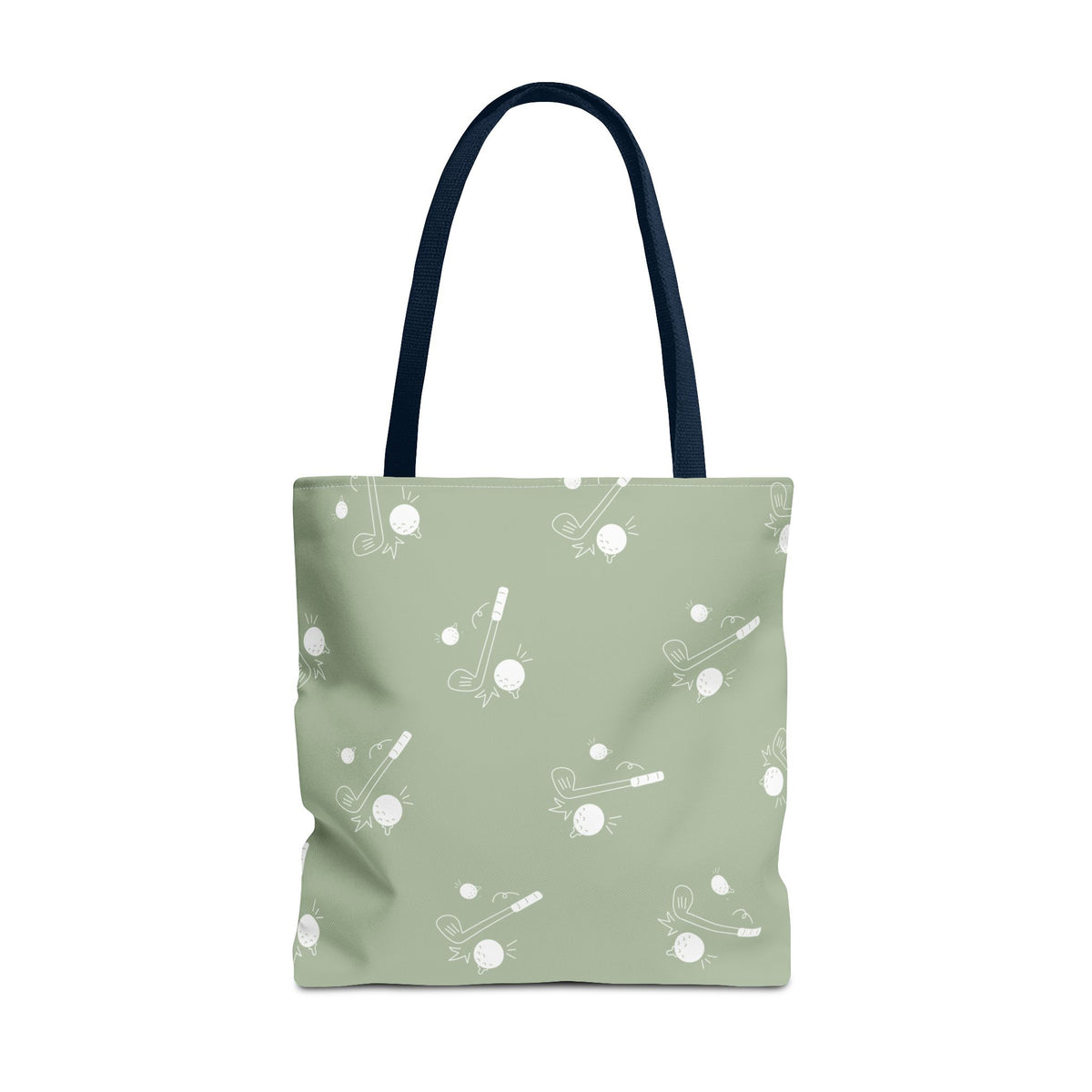 Sage Green and Golf Pattern Tote Bag