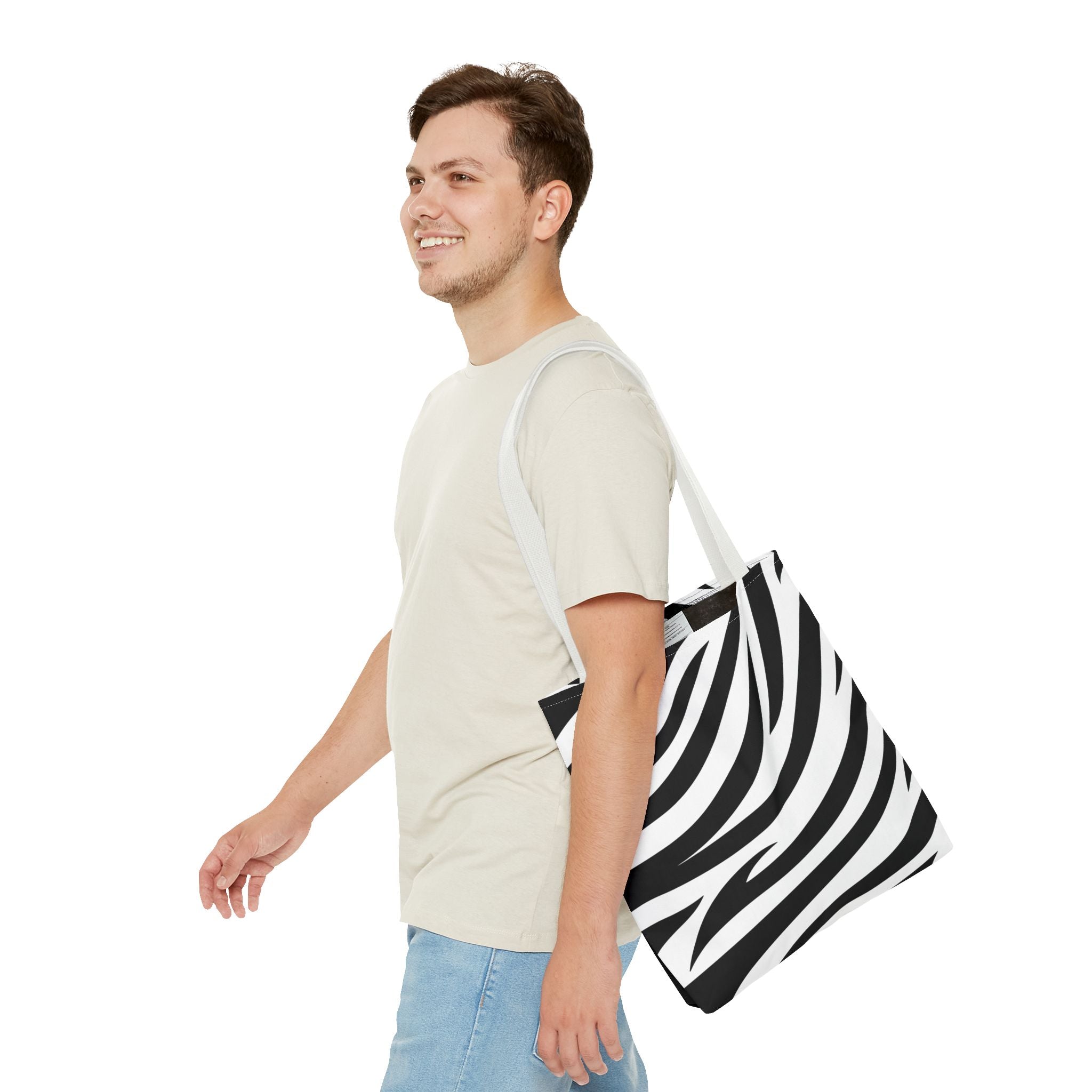 Tote Bag — Black & White Zebra Print  Fashion Tote