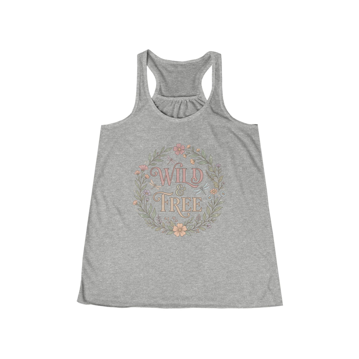 Wild & Free Flowy Floral Racerback Tank Top