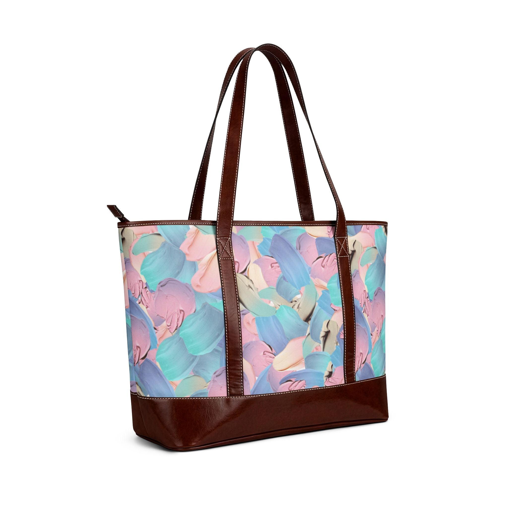 Handbag | Colorful Abstract Pastel Brushstroke Tote Bag
