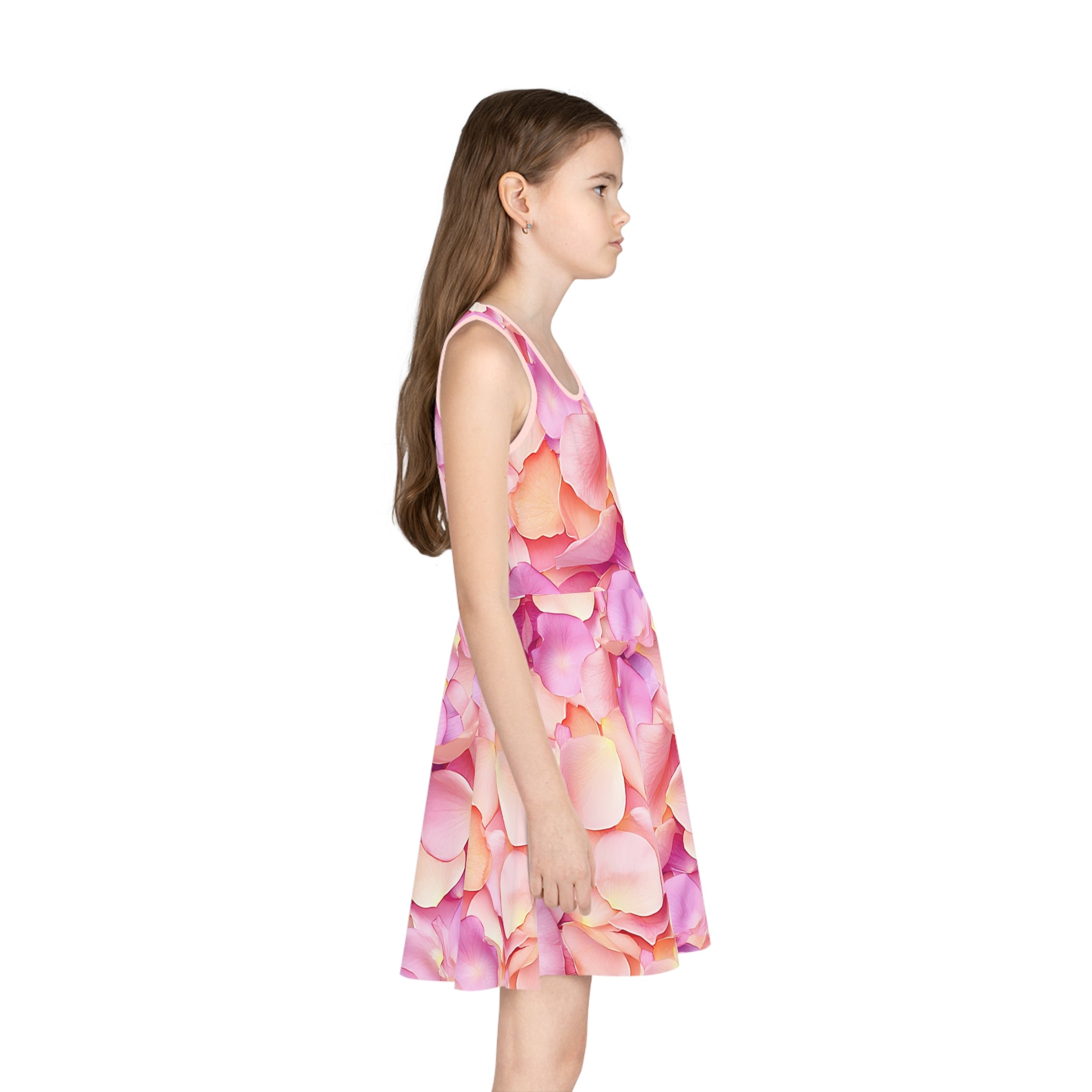 Girls Sundress |  Floral Petal Flowy Dress