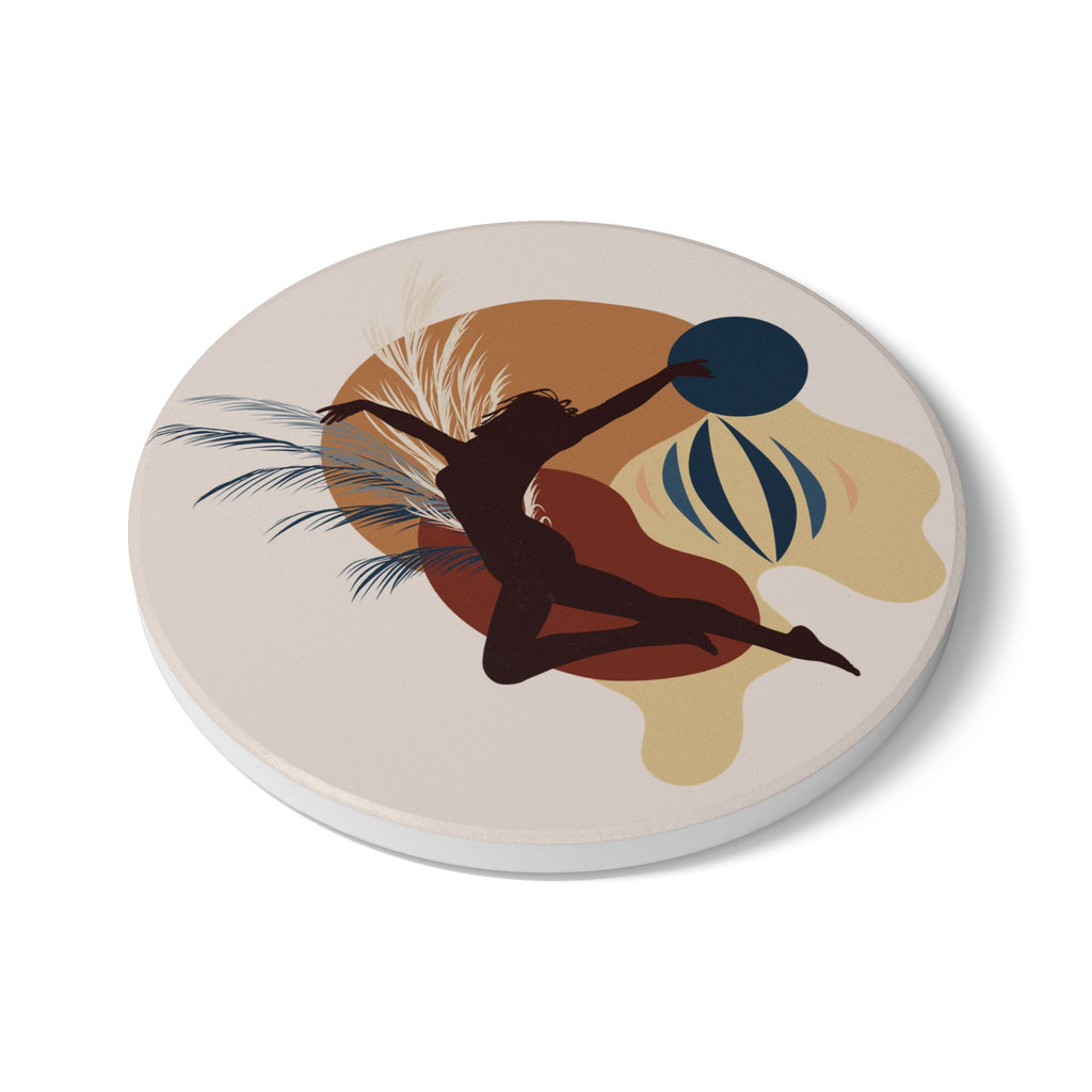 Coasters | Abstract Dancer Ceramic Drink Coasters