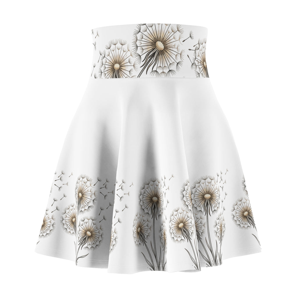 Women's Skater Skirt | Dandelion Dreams High-Waist Skirt