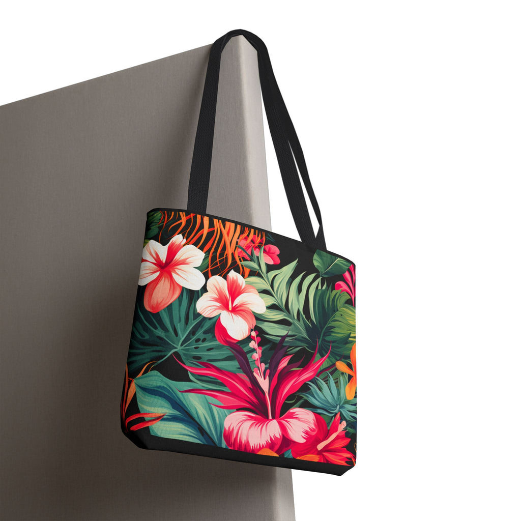 Tote Bag | Vibrant Tropical Beach & Market Tote