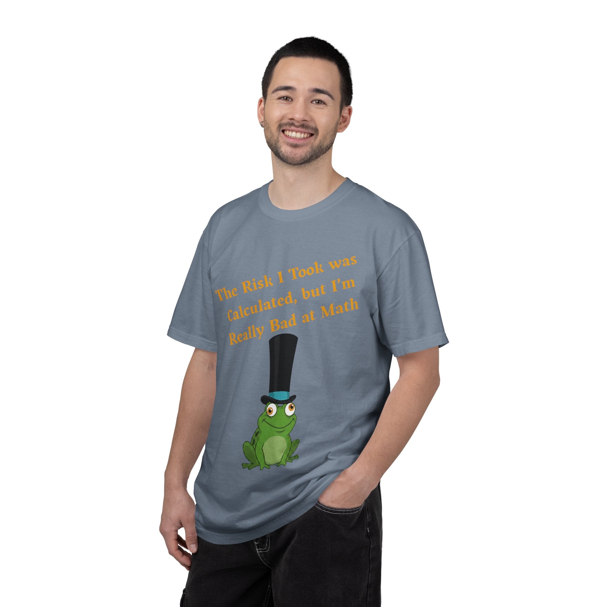 T-Shirt | Funny Frog "The Risk I Took Was Calculated" Graphic Tee