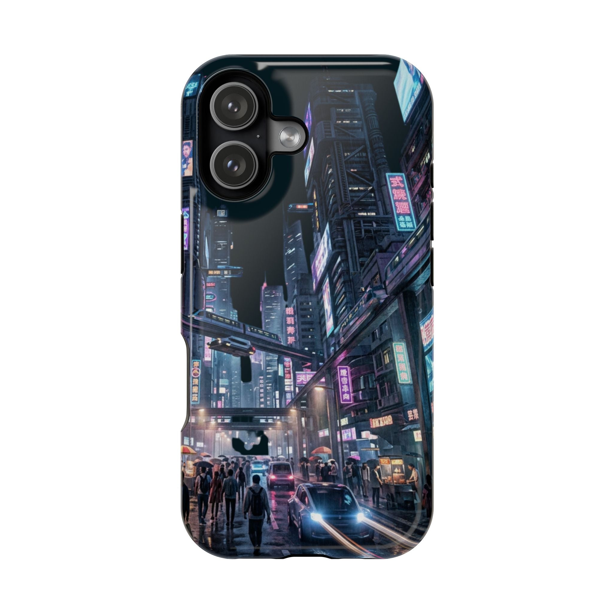 Phone Case | Cyberpunk City Magnetic Impact-Resistant Phone Cover