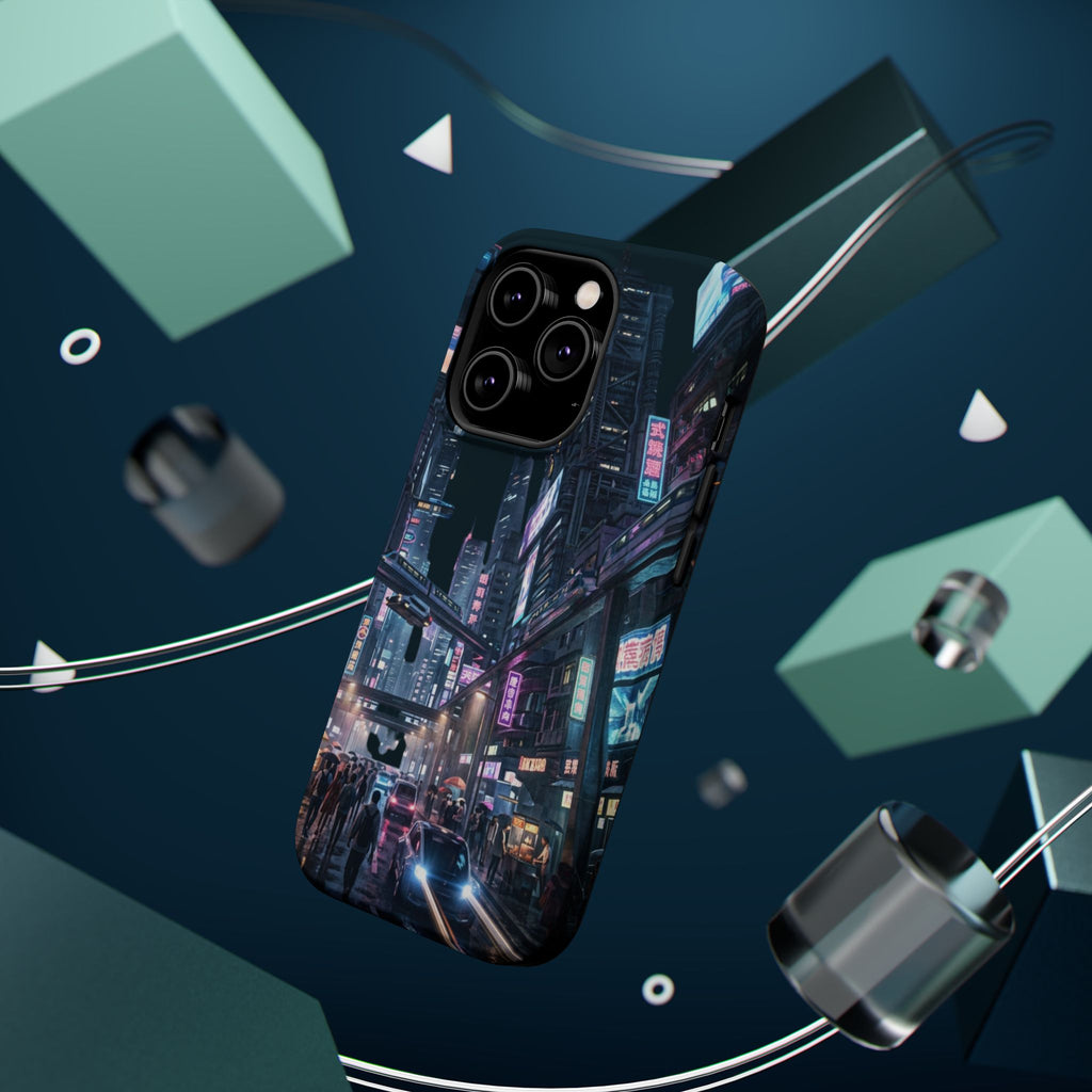 Phone Case | Cyberpunk City Magnetic Impact-Resistant Phone Cover