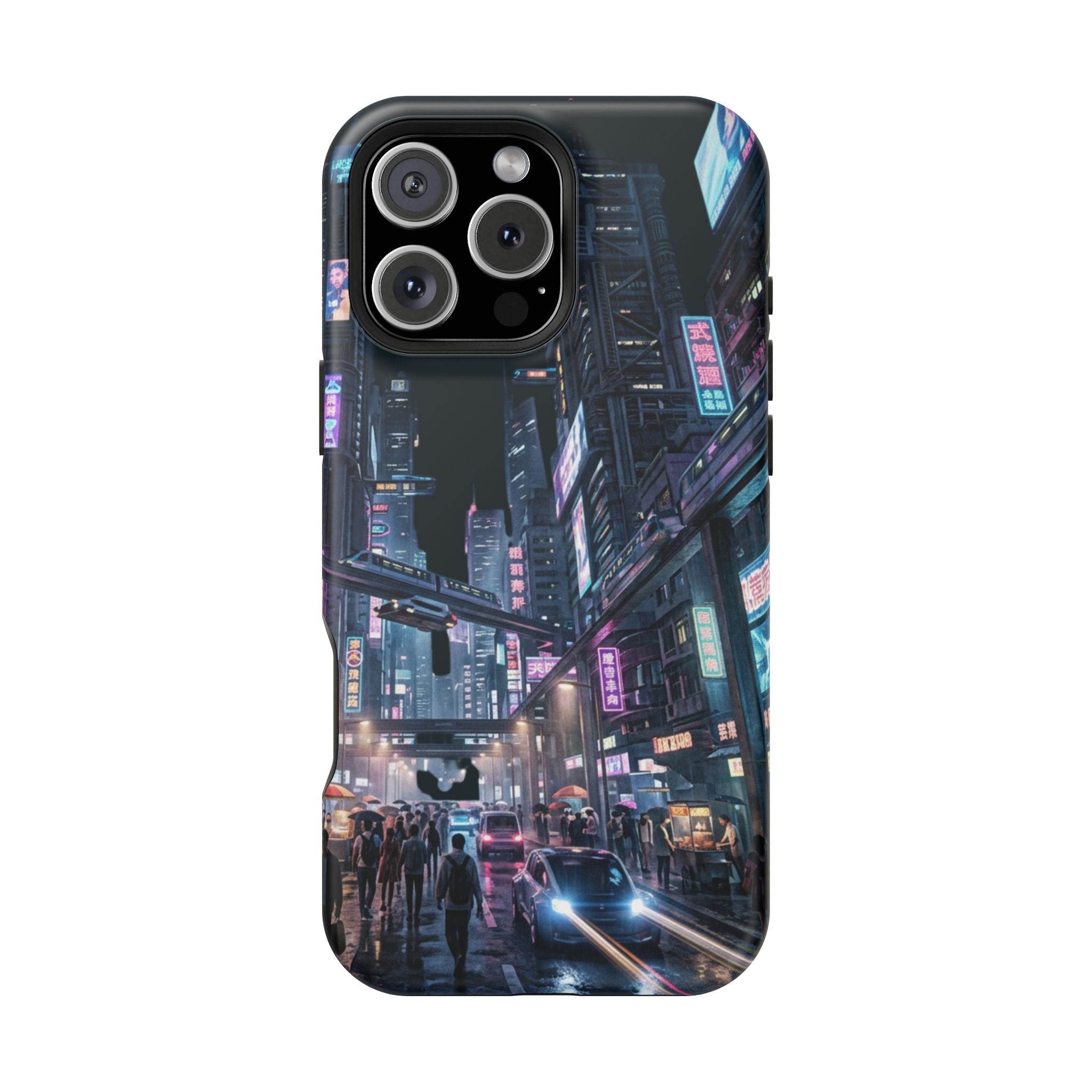 Phone Case | Cyberpunk City Magnetic Impact-Resistant Phone Cover