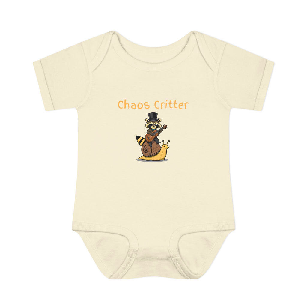 Baby Bodysuit | 'Chaos Critter' Playful Racoon Baby Onesie
