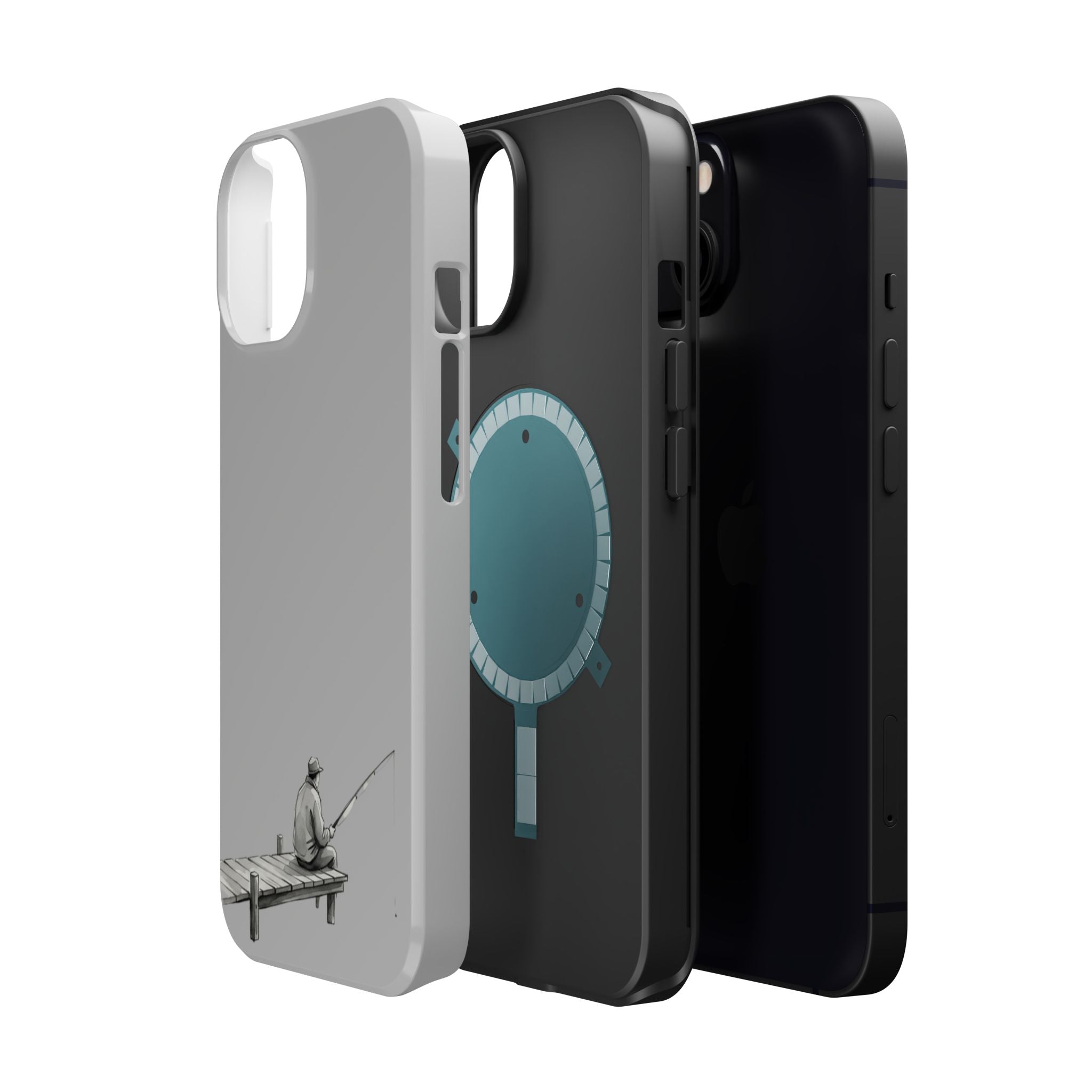 Phone Case | Fishing Dock Minimalist Magnetic Impact-Resistant Case