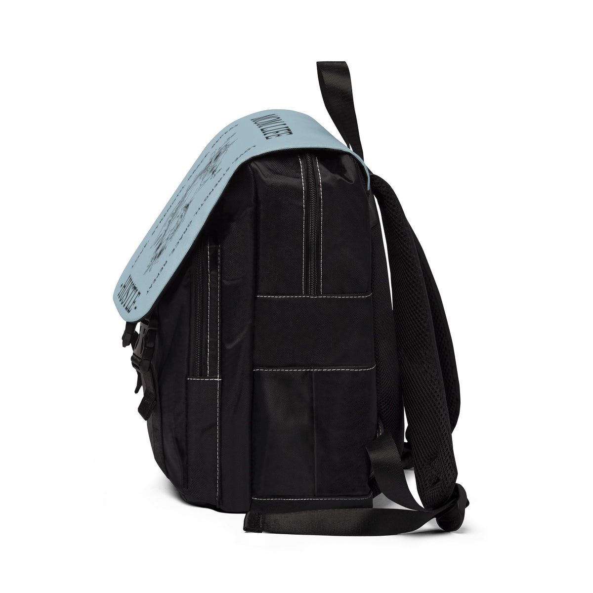 Blue Floral Mom Life Hustle Casual Backpack