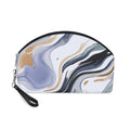 Cosmetic Pouch | Cool Toned Marble Abstract Makeup Bag