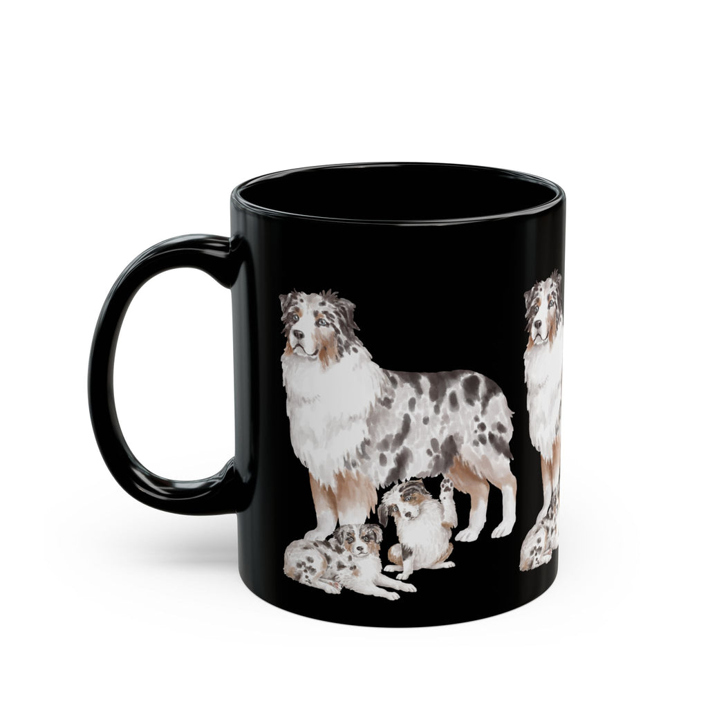 Coffee Mug | Blue Merle Australian Shepherd Ceramic Mug 11oz & 15oz