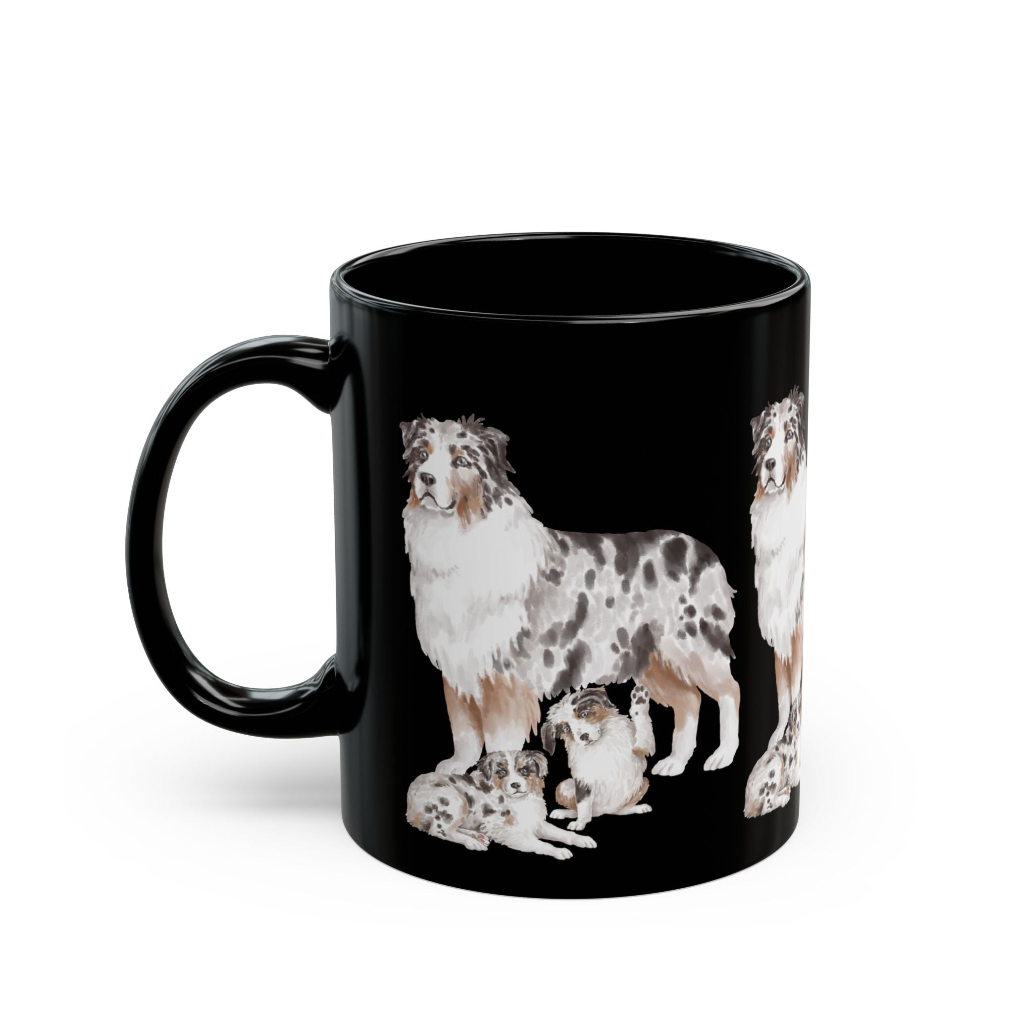 Coffee Mug | Blue Merle Australian Shepherd Ceramic Mug 11oz & 15oz
