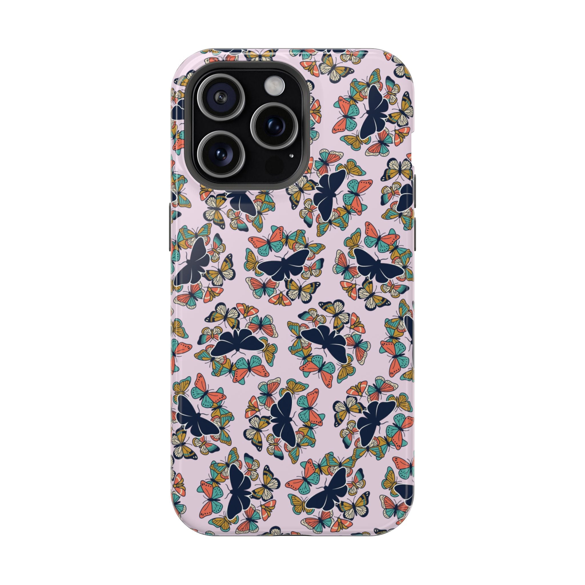 Phone Cases | Pastel Butterflies and Moths Pattern Magnetic Impact-Resistant Case