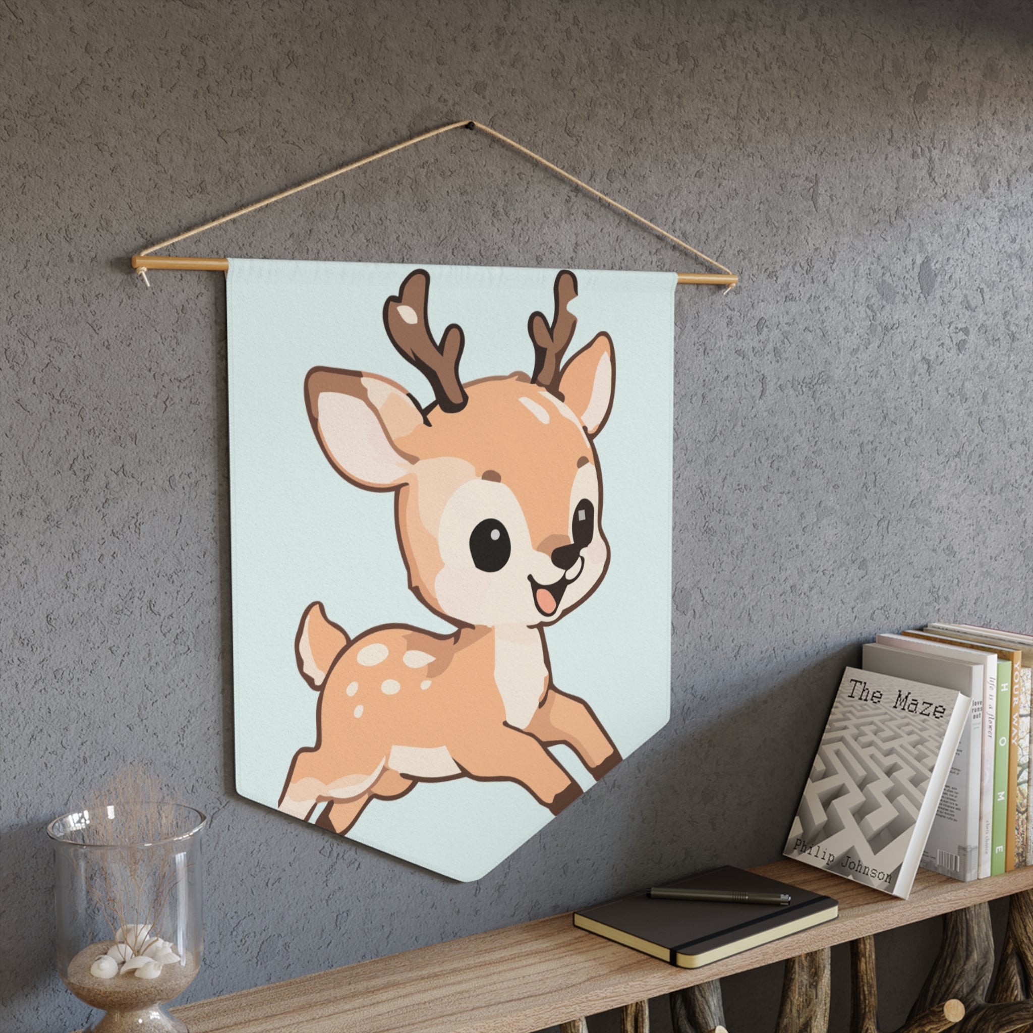 Pennant Banner | Nursery Wall Flag, Child's Room, & Woodland Baby Shower Decor