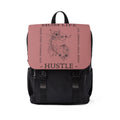 Dusky Rose Mom Life Hustle Canvas Backpack