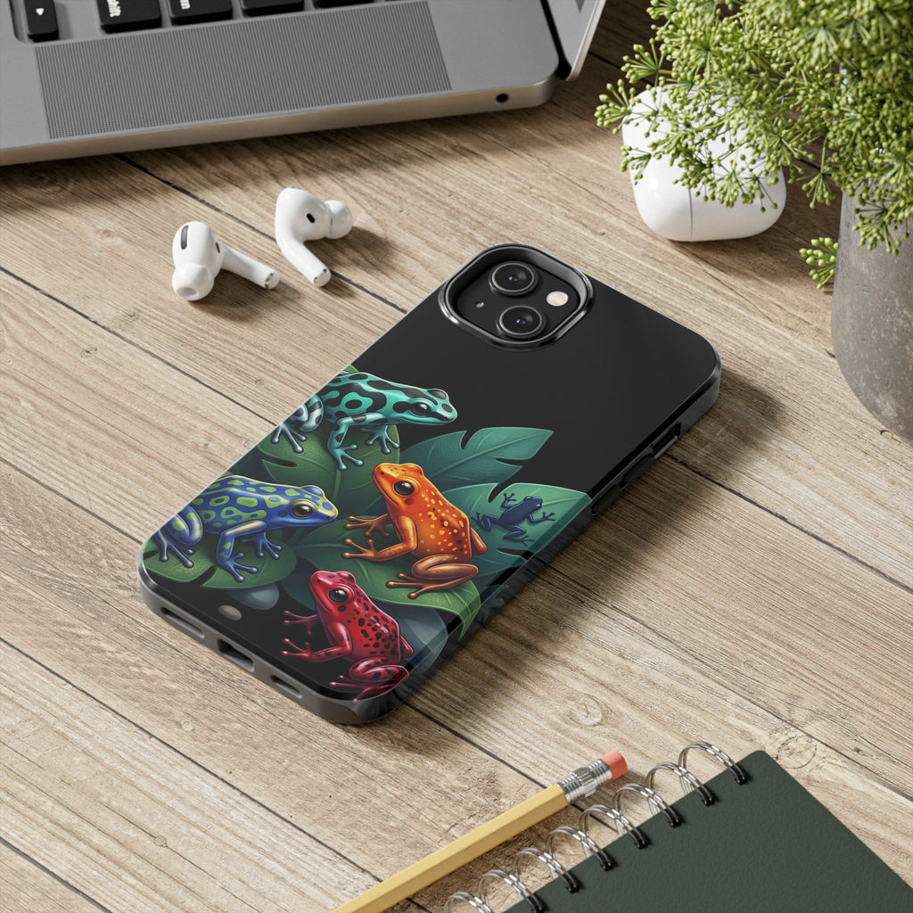 Phone Case | Colorful Dart Frog Design Tough Protective Case