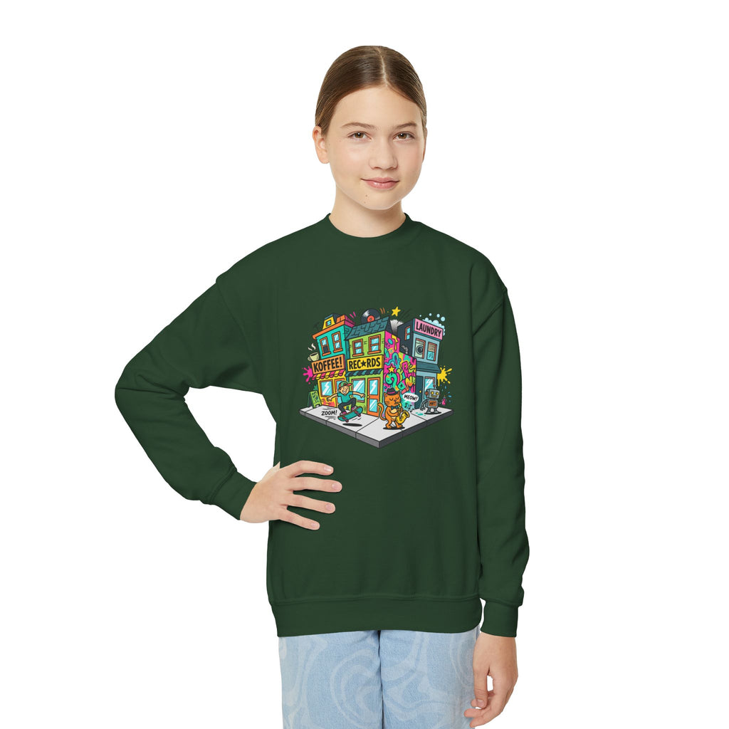Colorful City Life Crewneck Sweatshirt