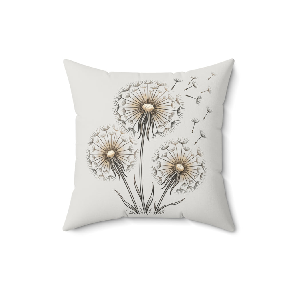 Throw Pillow | Dandelion Blooms Decorative Pillow