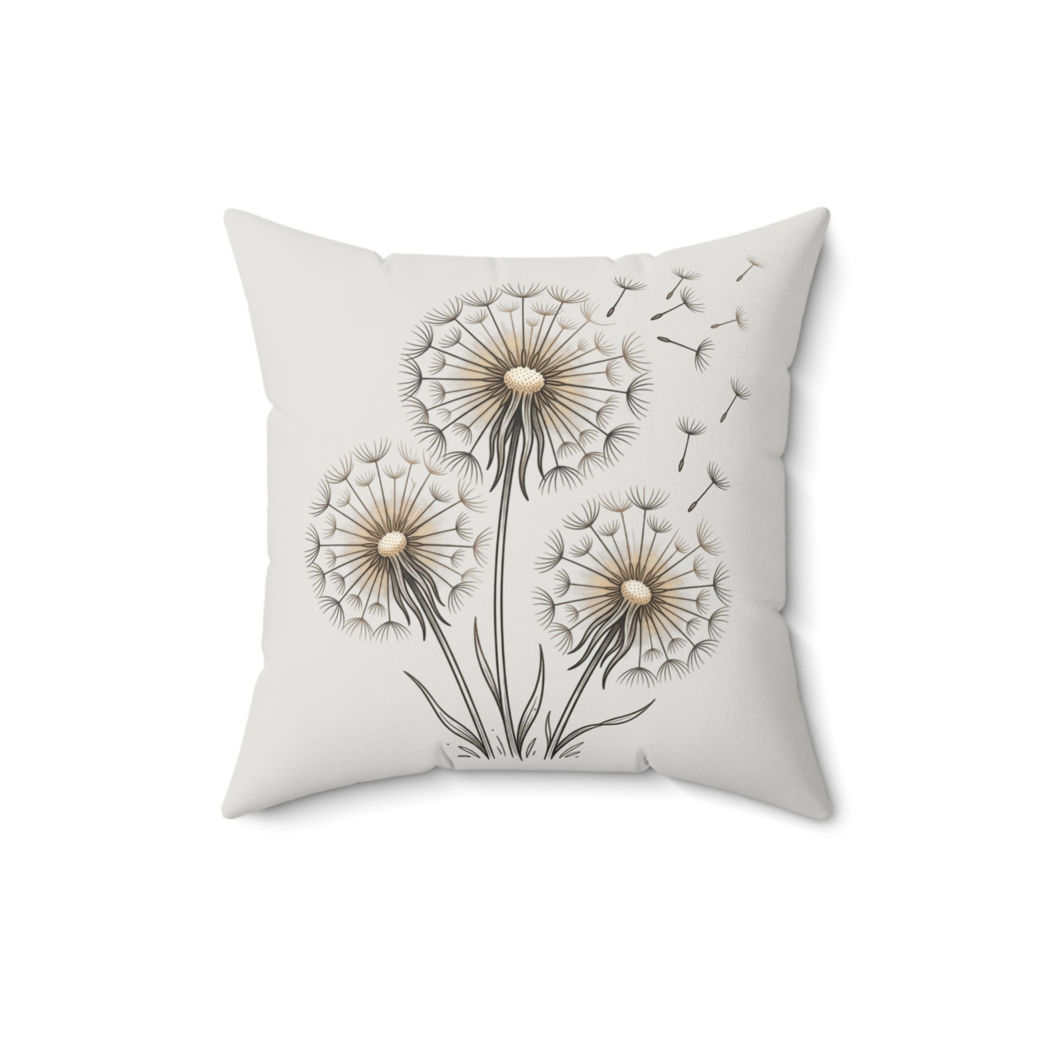 Throw Pillow | Dandelion Blooms Decorative Pillow