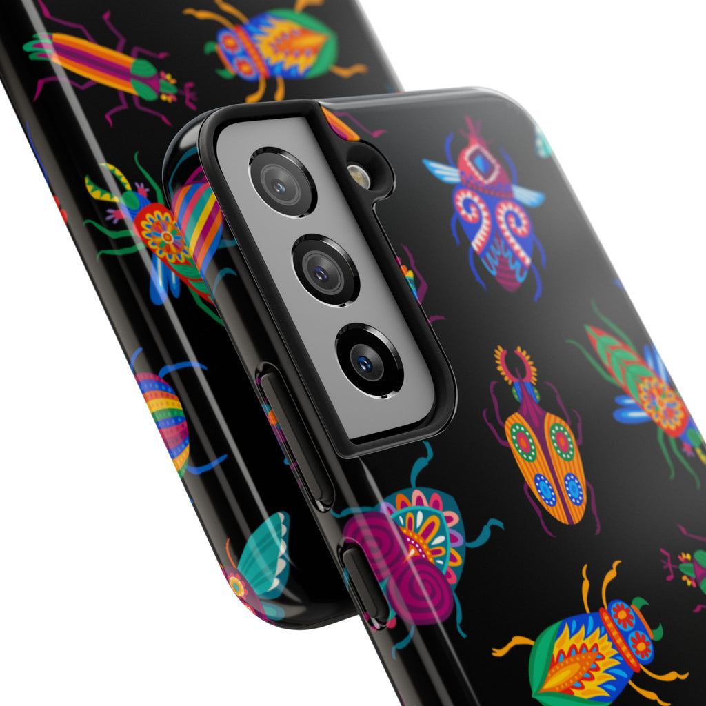 Phone Case | Neon Beetle Pattern Tough Protective Cover