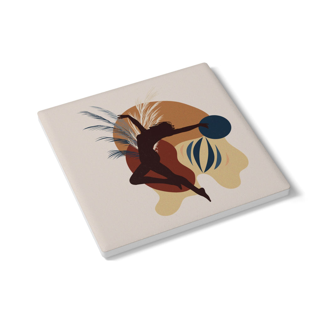 Coasters | Abstract Dancer Ceramic Drink Coasters