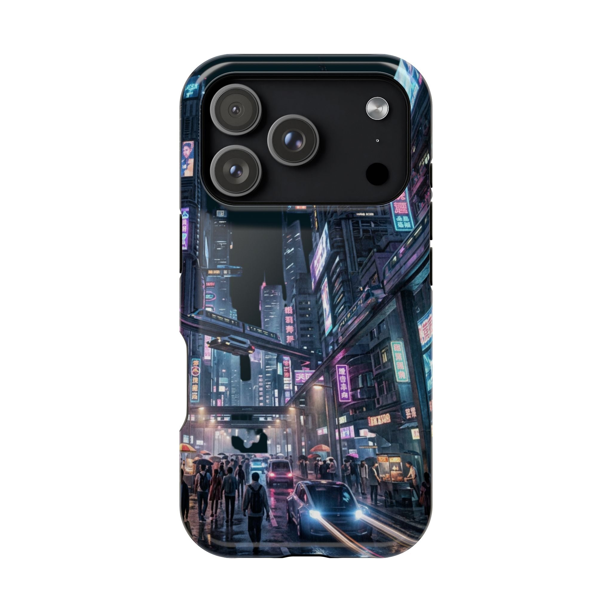 Phone Case | Cyberpunk City Magnetic Impact-Resistant Phone Cover