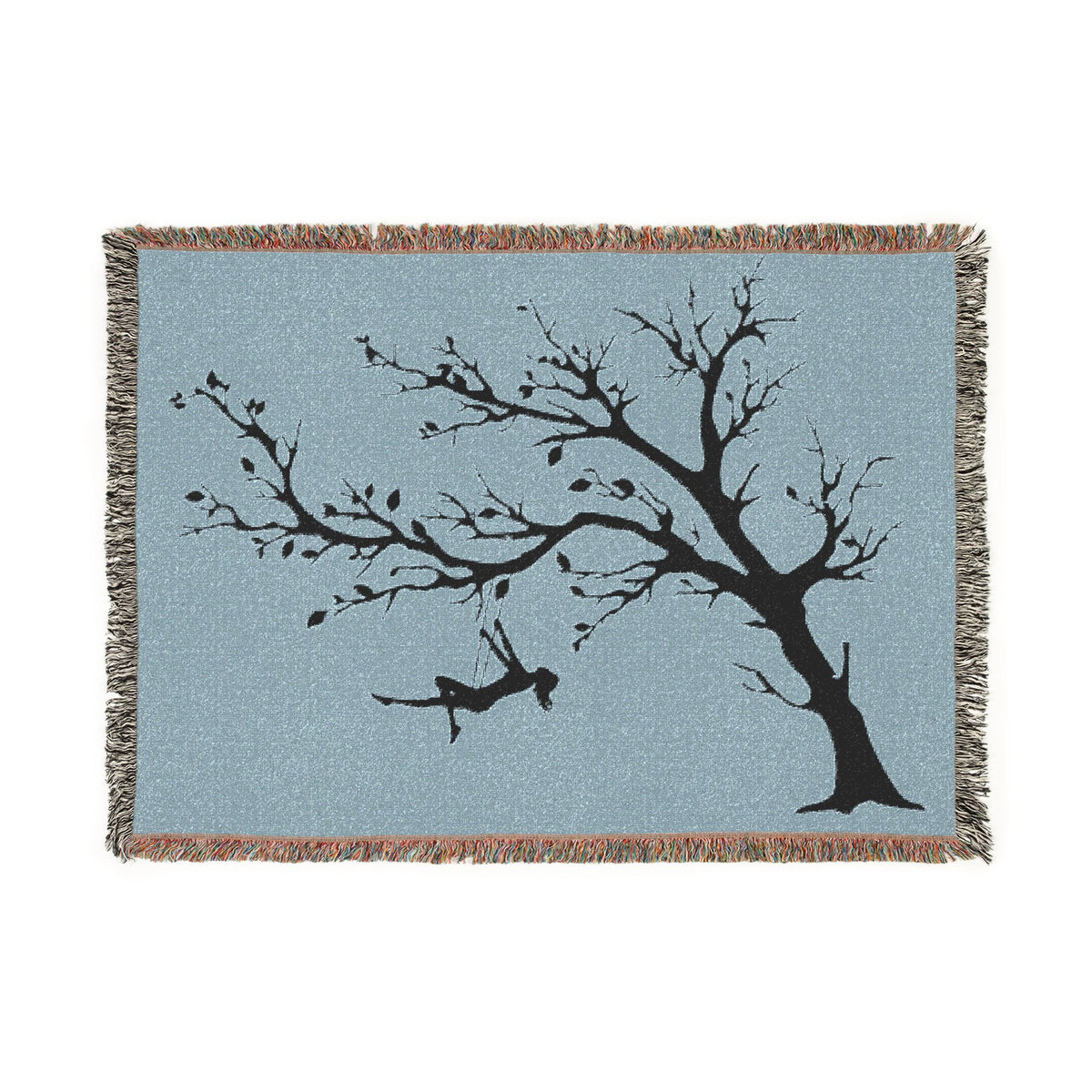 Minimalist Swinging Silhouette Throw
