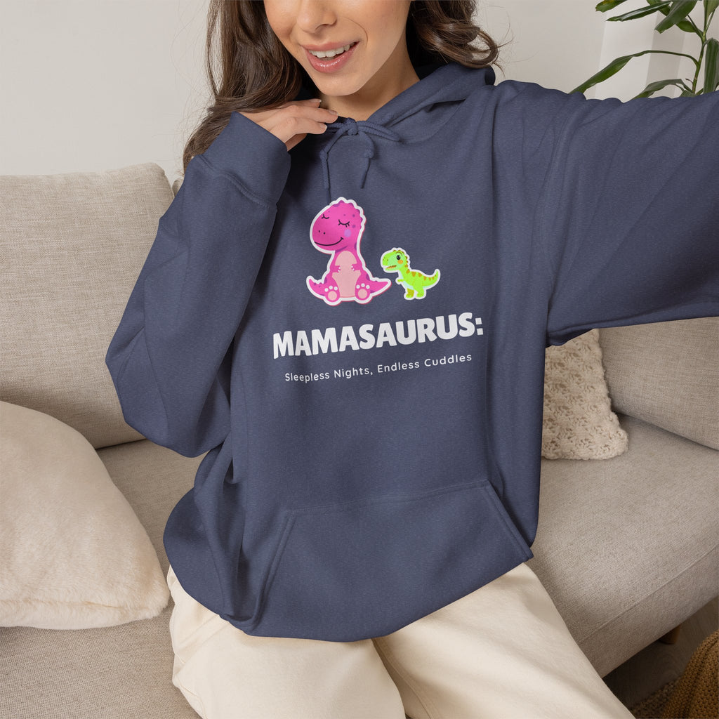 Hoodie | 'Mamasaurus' Pink Mama Dino with Baby Sweater