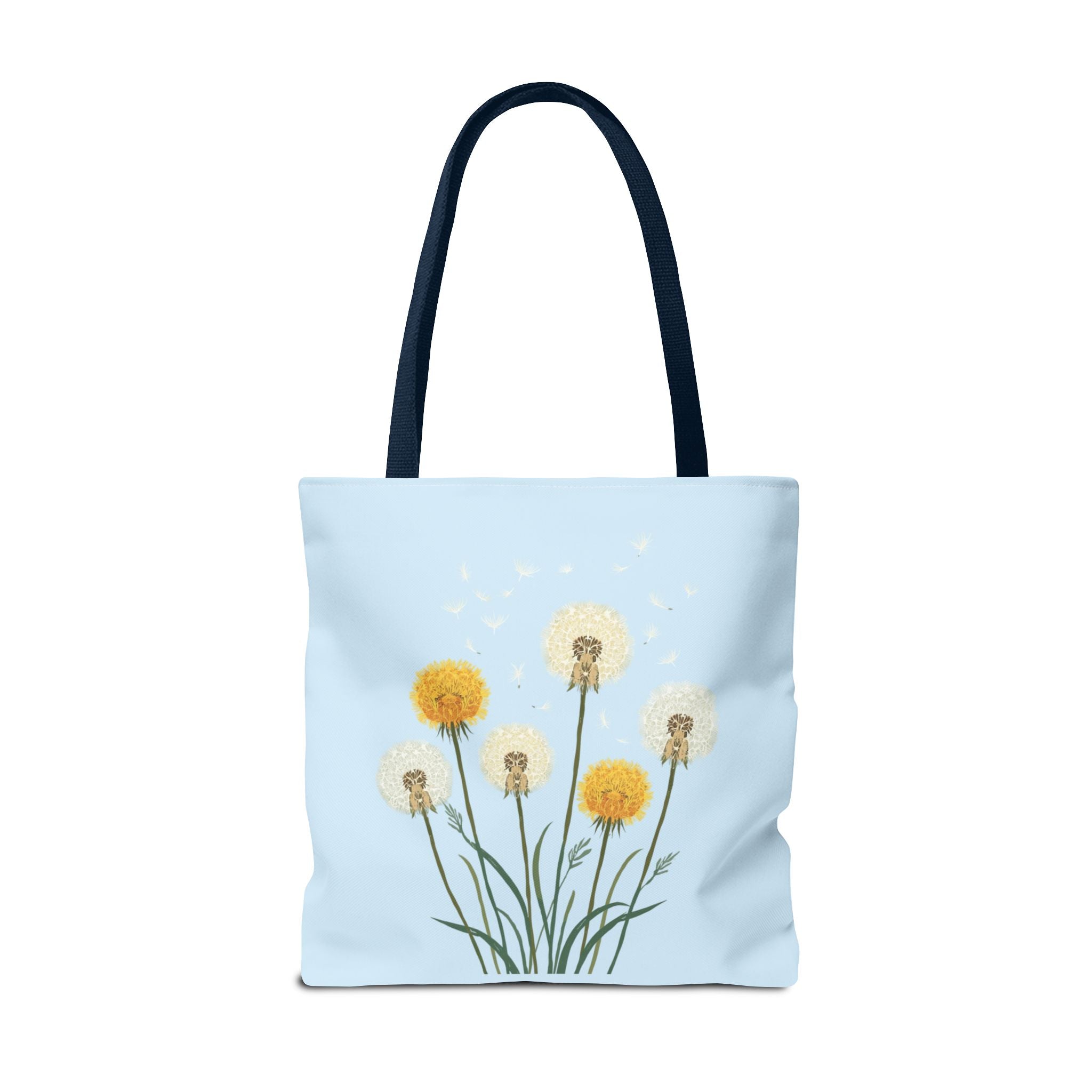 Tote Bag | Dandelions on Light Blue Background