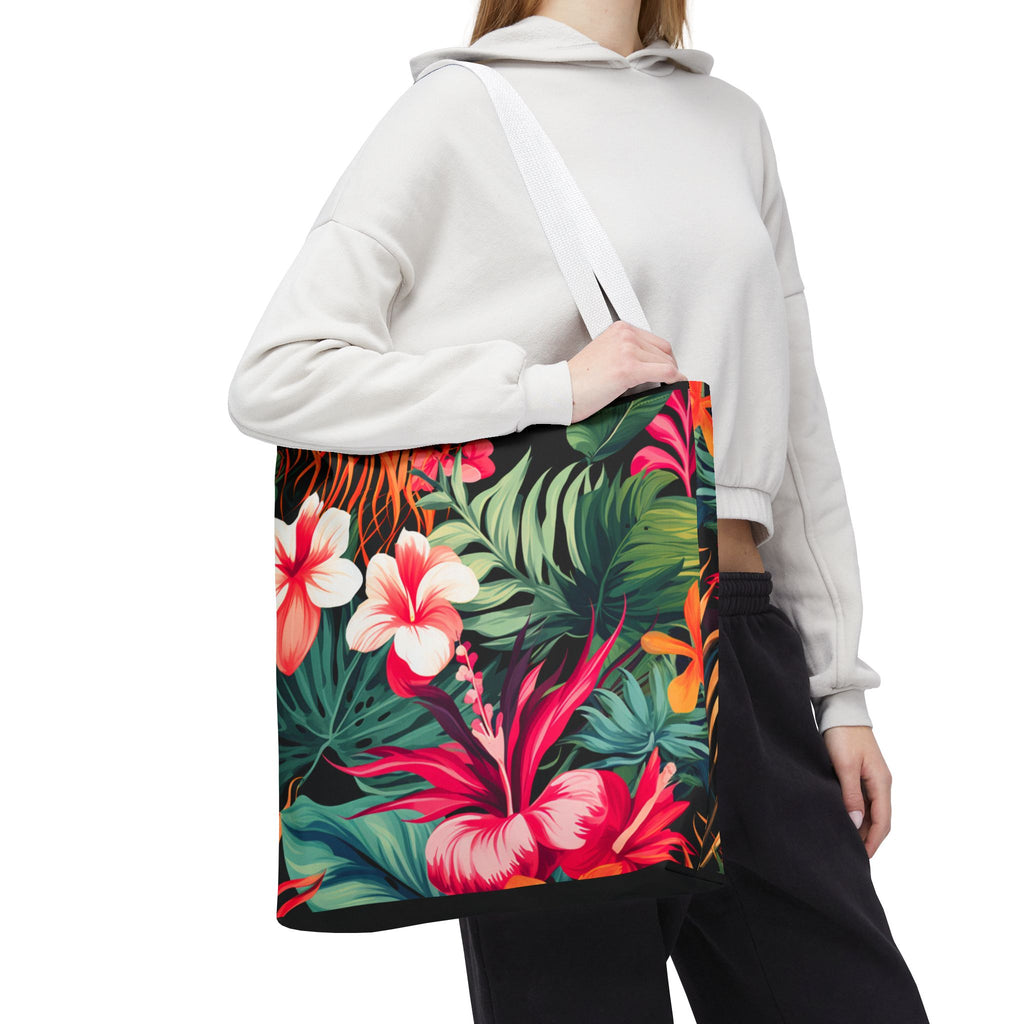 Tote Bag | Vibrant Tropical Beach & Market Tote
