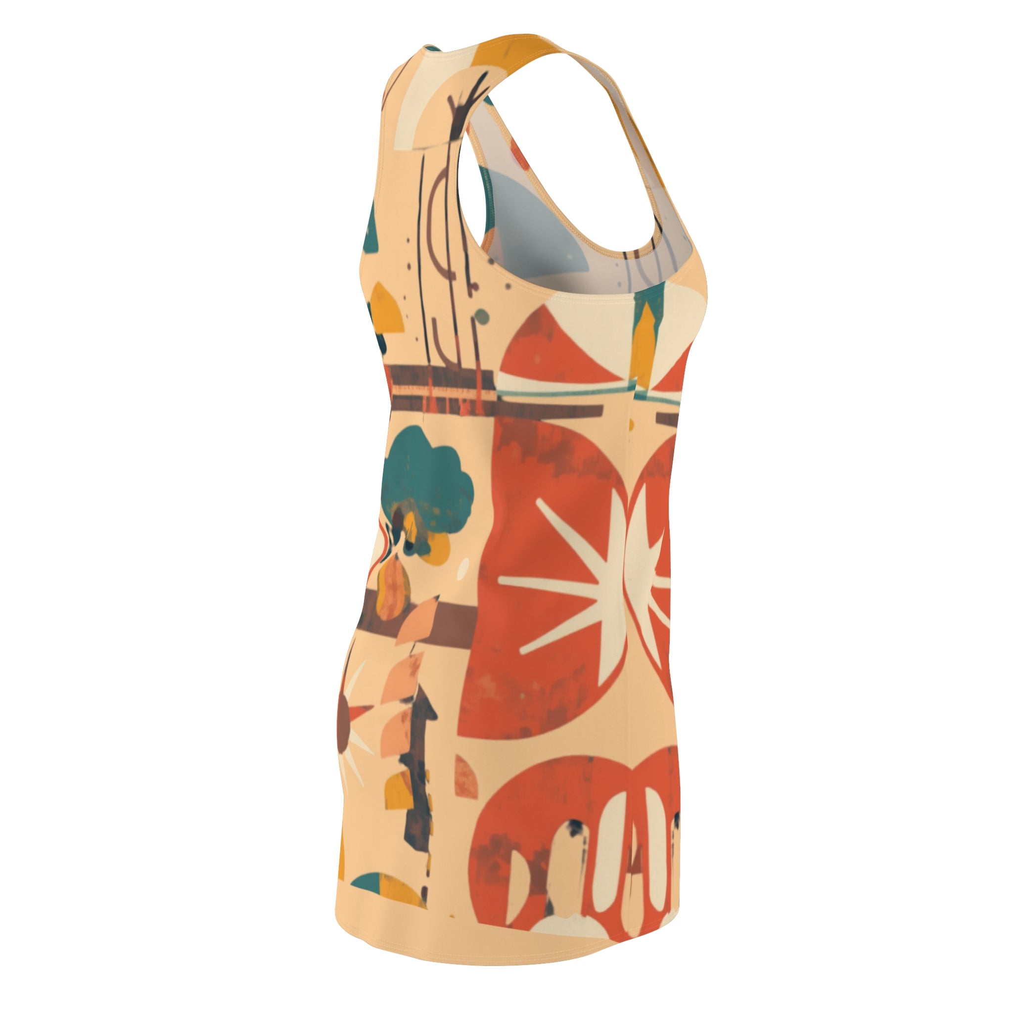 Women's Racerback Dress | Abstract Art Summer Dress