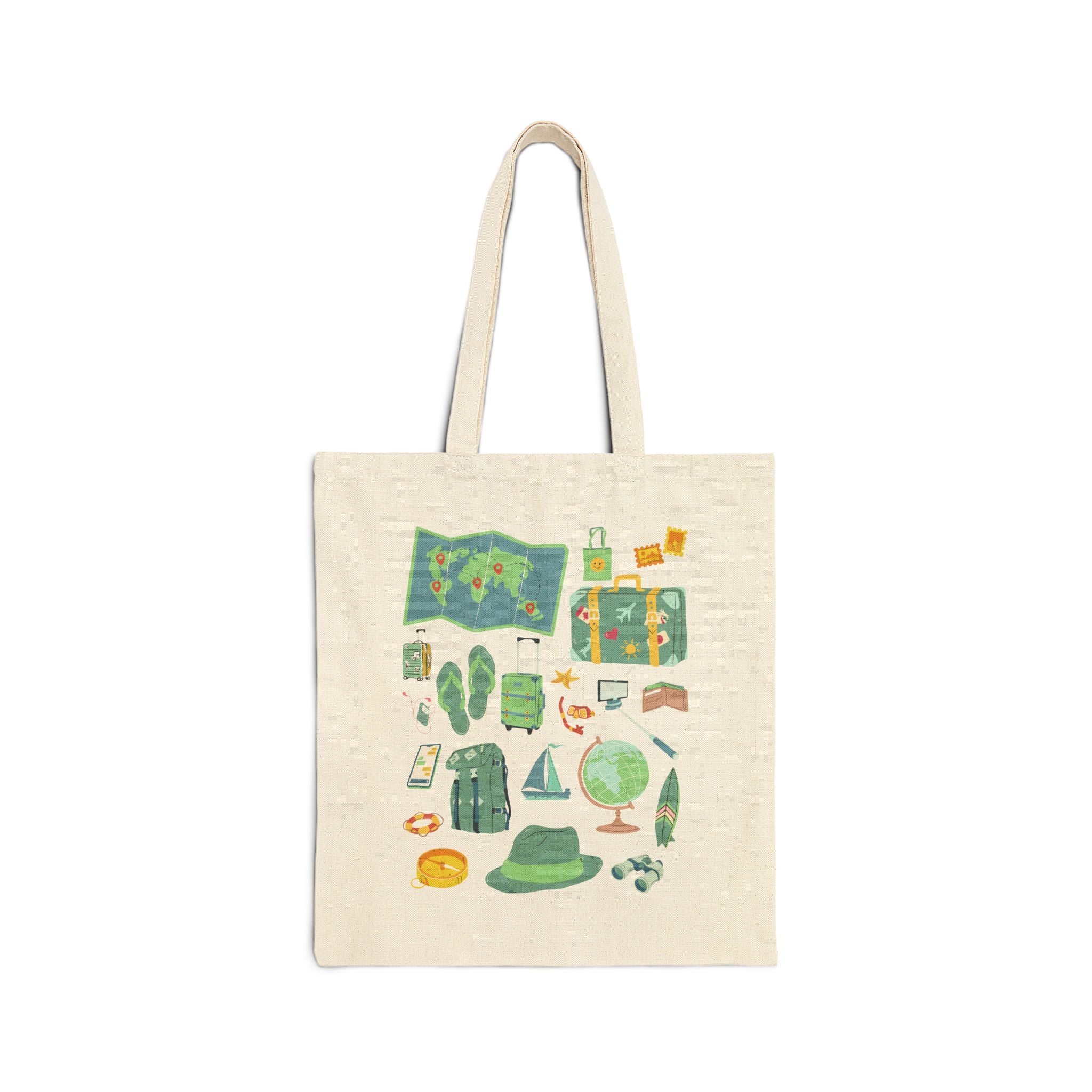 Tote Bag | Beach Vacation & Adventure Reusable Canvas Shopper