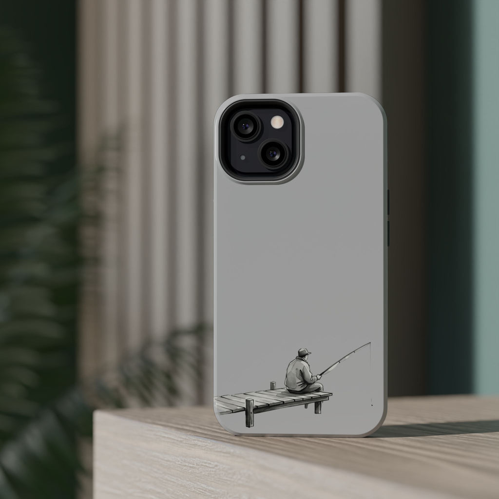 Phone Case | Fishing Dock Minimalist Magnetic Impact-Resistant Case