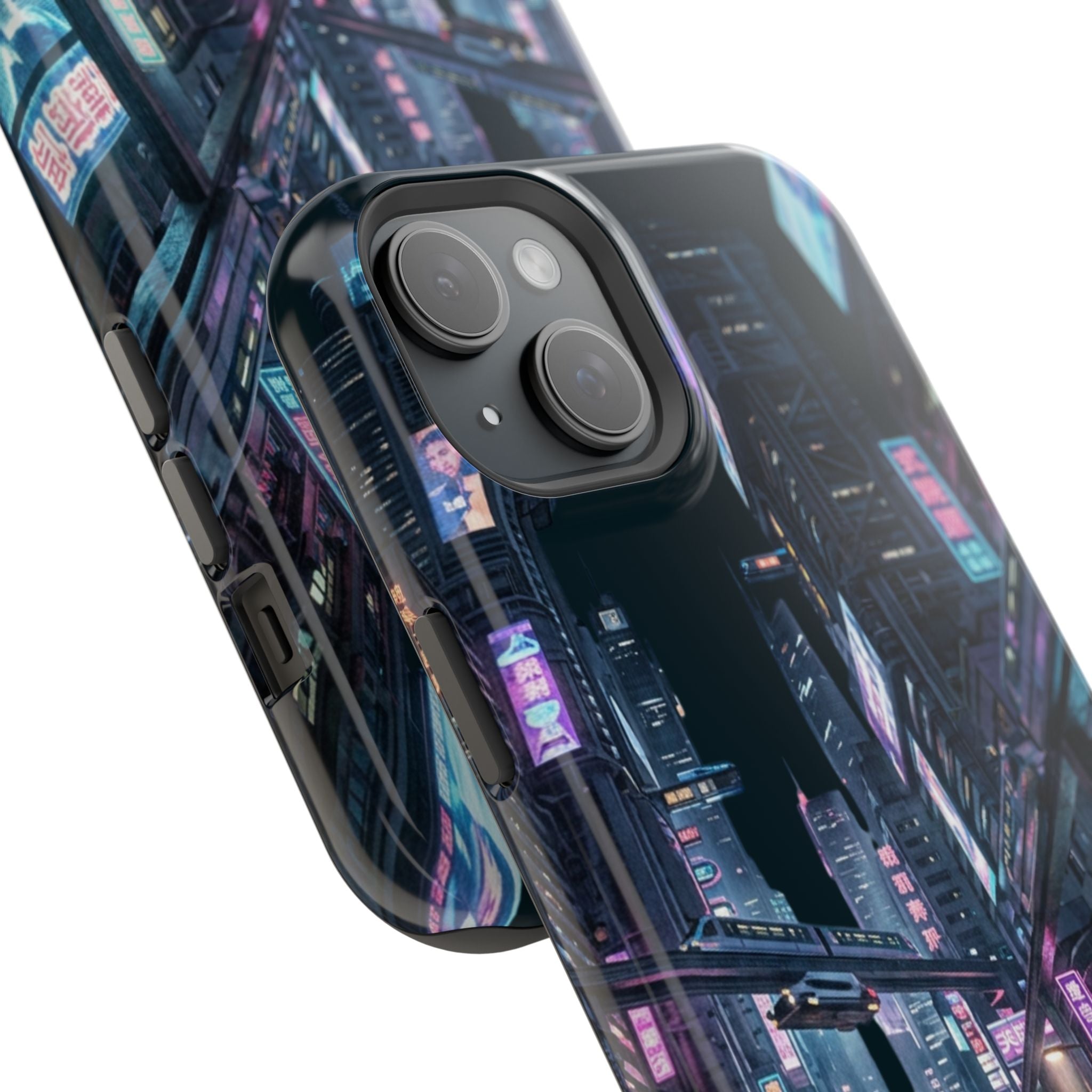 Phone Case | Cyberpunk City Magnetic Impact-Resistant Phone Cover