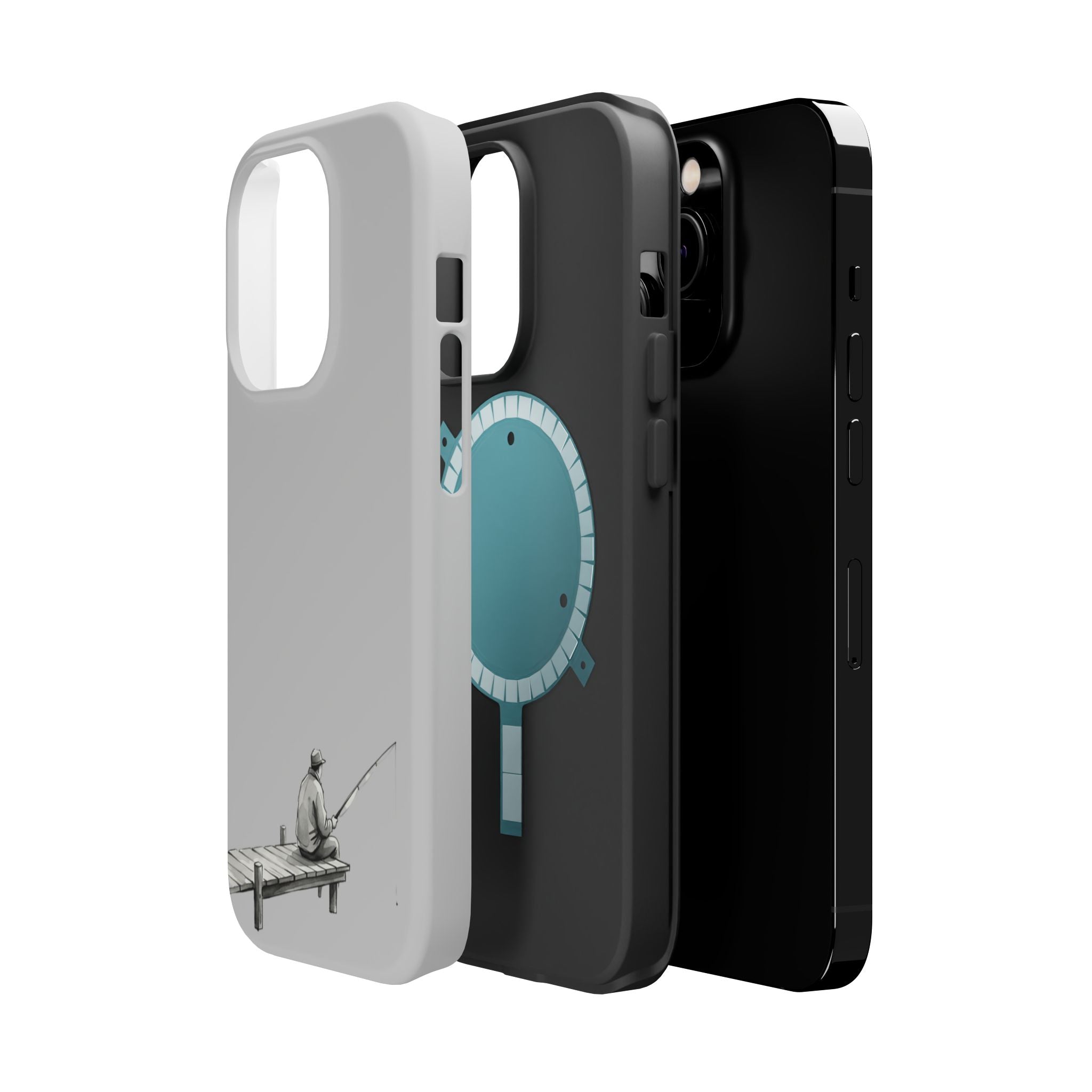 Phone Case | Fishing Dock Minimalist Magnetic Impact-Resistant Case
