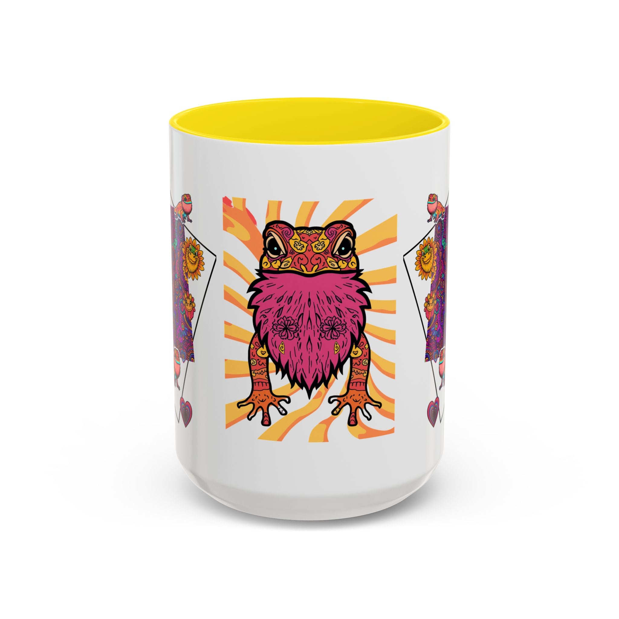 Coffee Mug | Psychedelic Lizards Accent Ceramic Mug