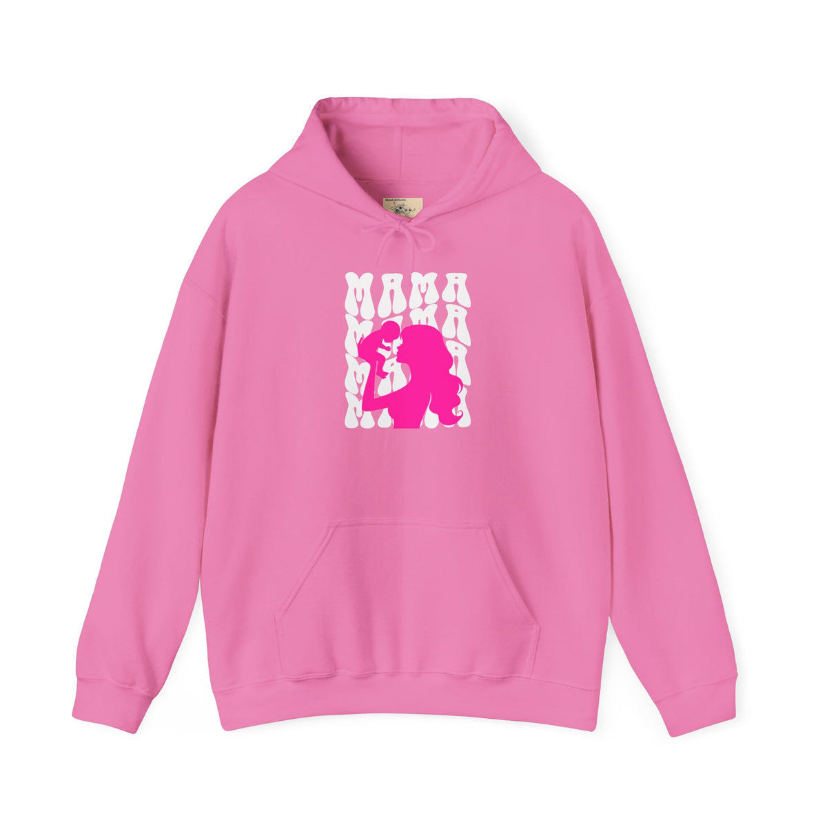 Pink "Mama" & Baby Silhouette Hoodie