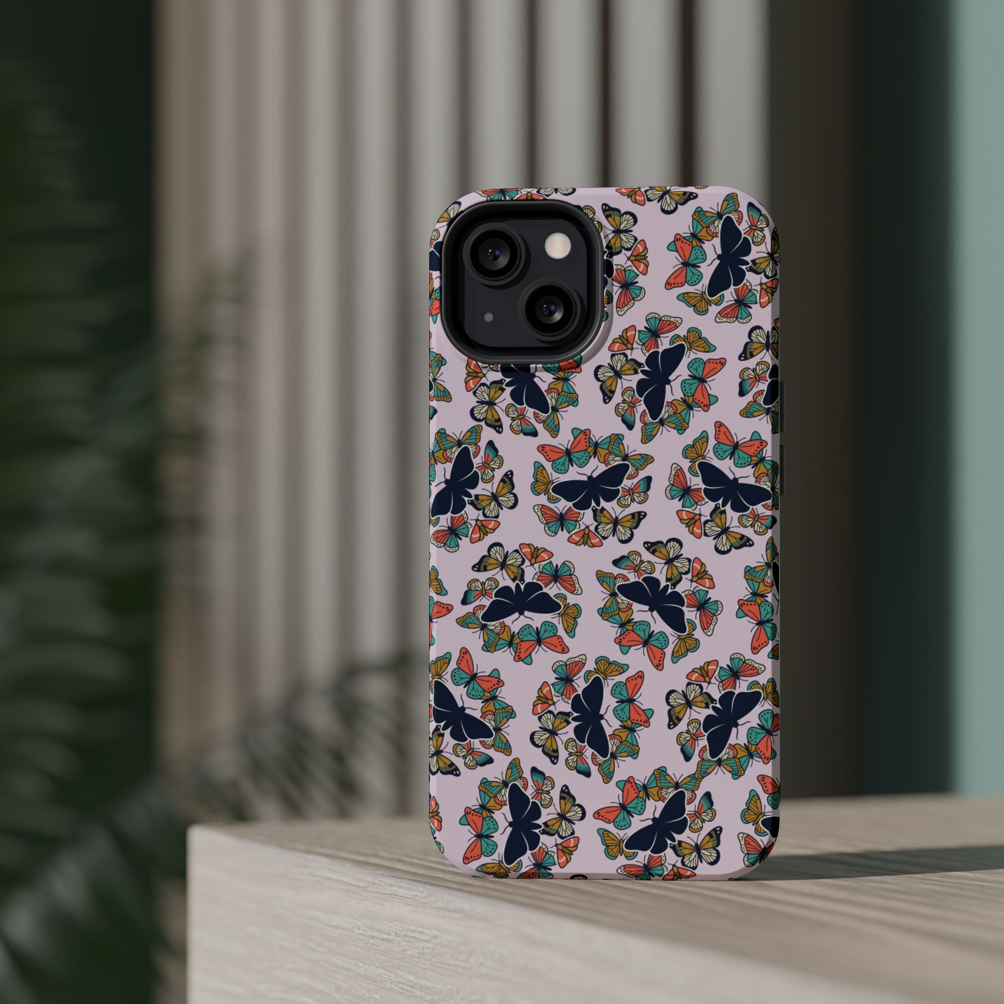 Phone Cases | Pastel Butterflies and Moths Pattern Magnetic Impact-Resistant Case