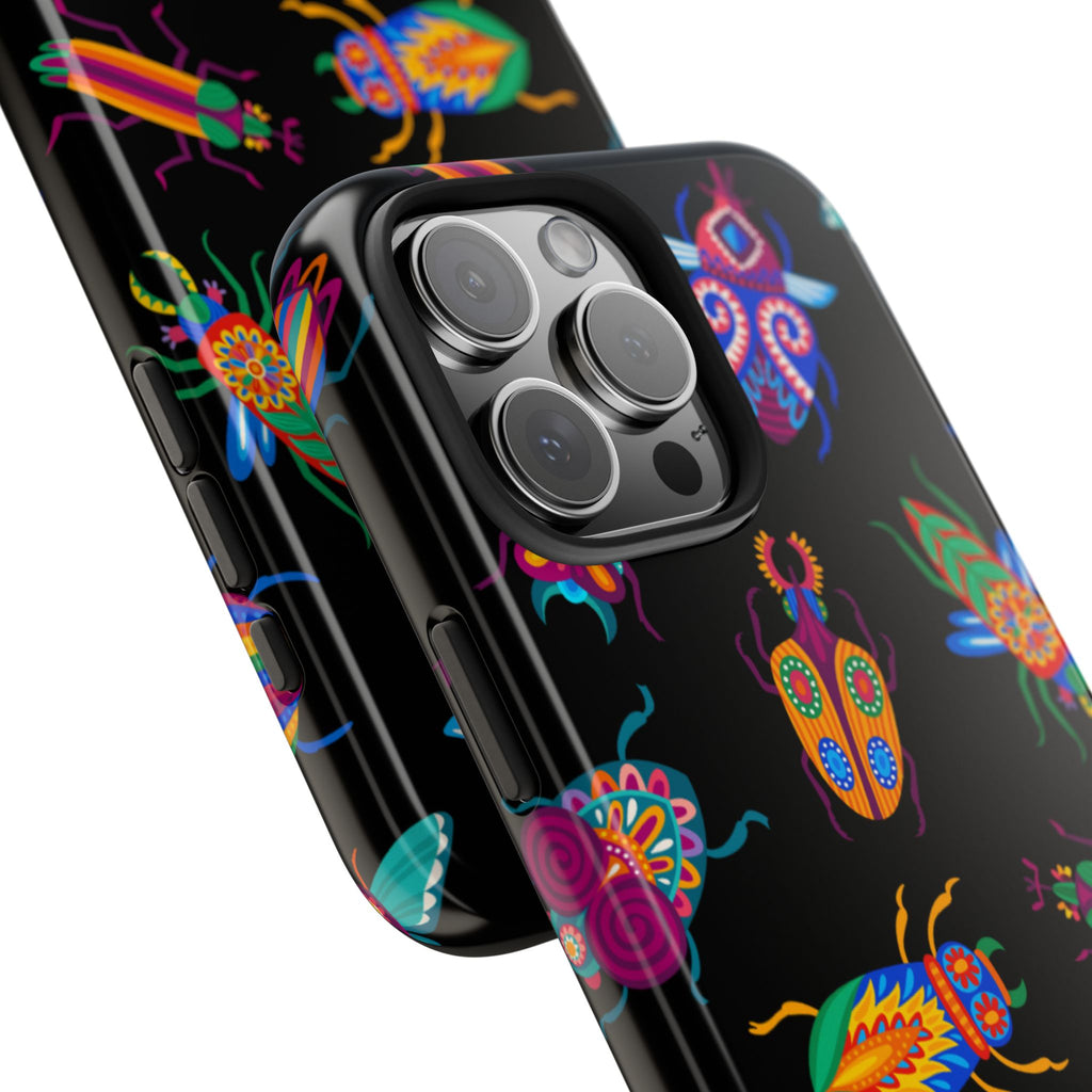 Phone Case | Neon Beetle Pattern Tough Protective Cover