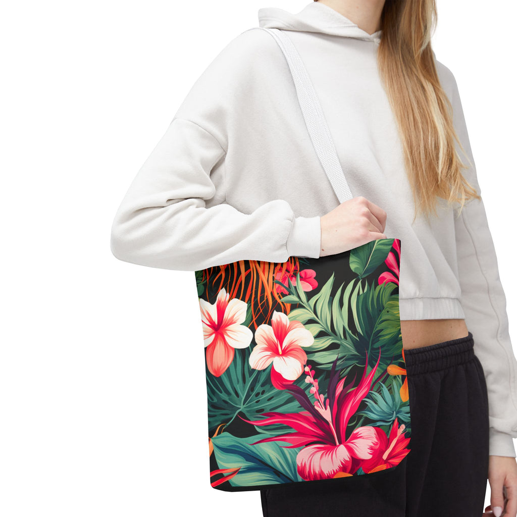 Tote Bag | Vibrant Tropical Beach & Market Tote